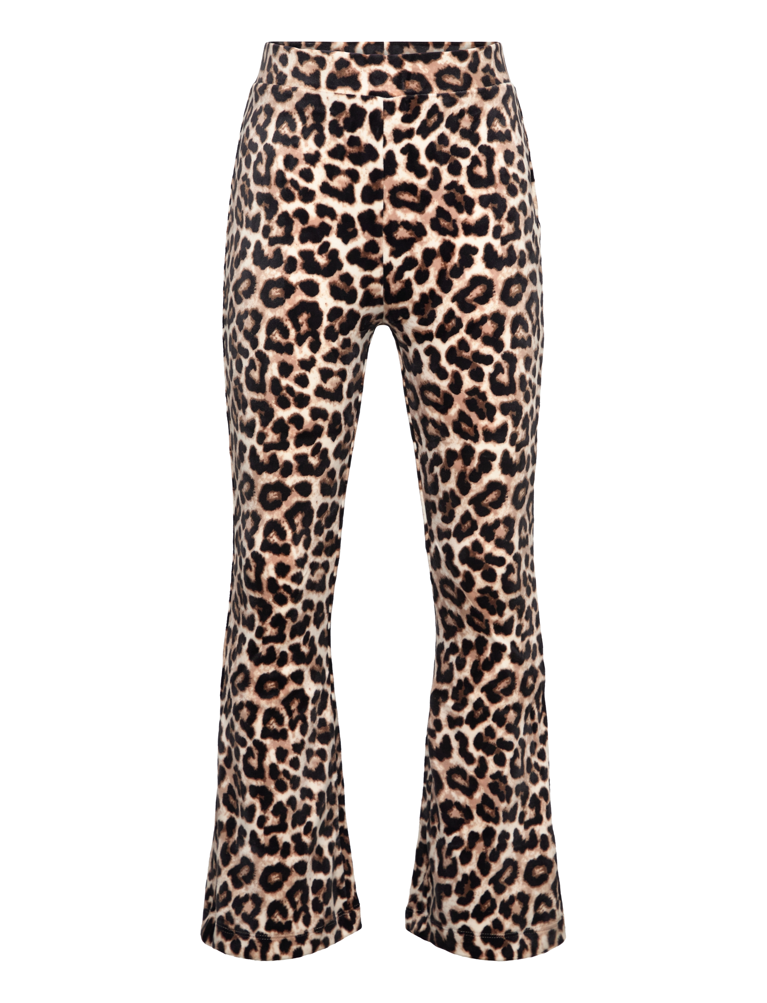 Lindex Trousers velour flare - Kläder - LIGHT BEIGE / multi