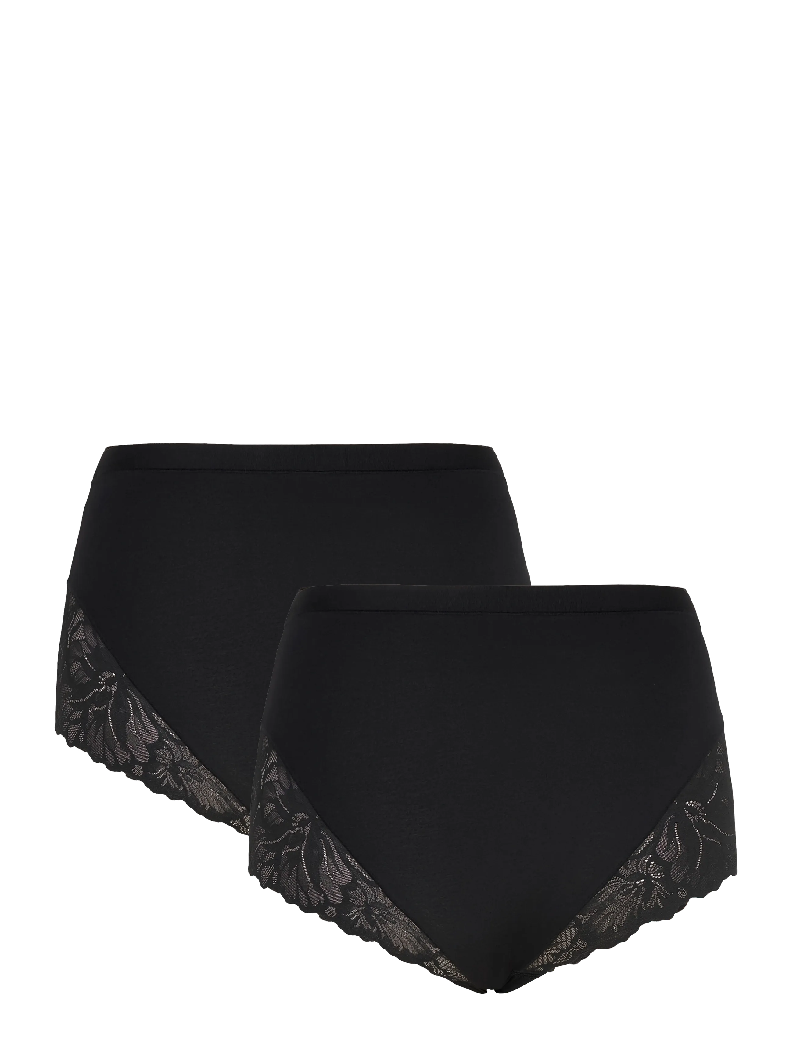 Lindex - Brief high Blenda co w lace 2 - midi & maxi trosor - black - 1