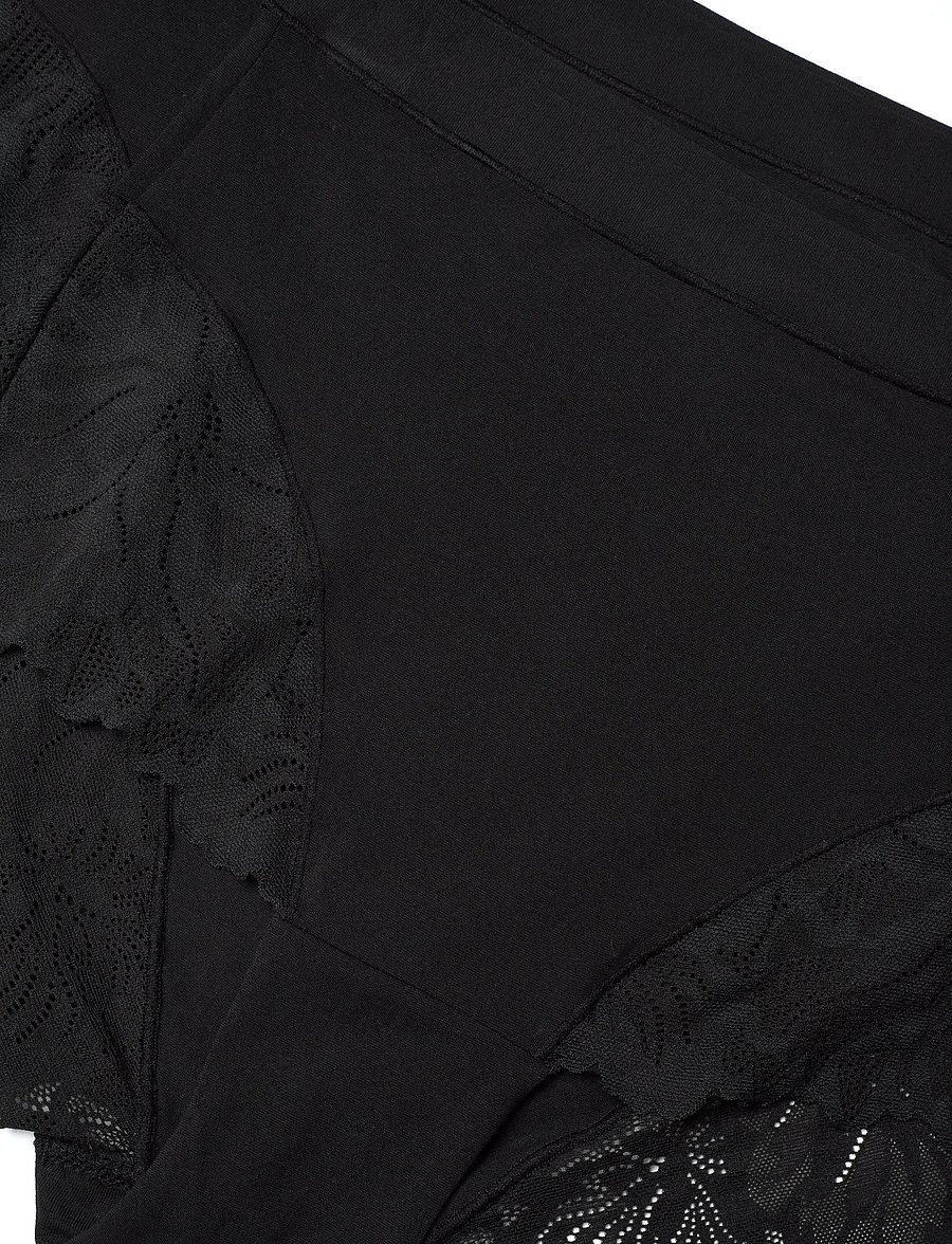Lindex - Brief high Blenda co w lace 2 - midi & maxi trusser - black - 1
