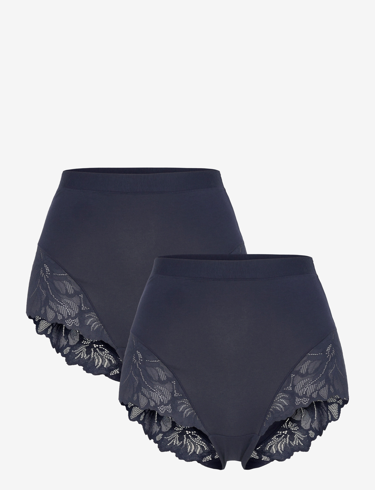 Lindex - Brief high Blenda co w lace 2 - midi ja maxi püksikud - navy - 0