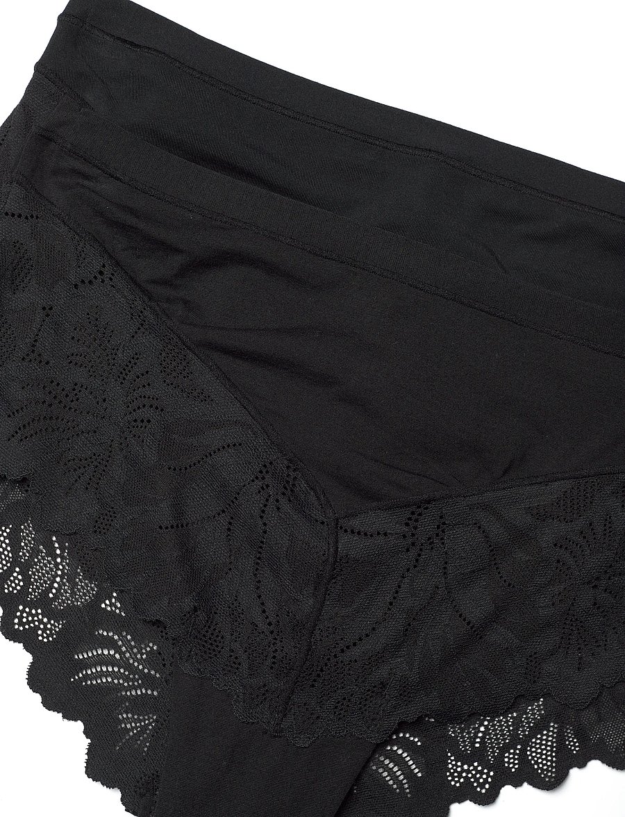 Lindex - Brief Brazilian high Blenda w - brazylijskie figi - black - 1