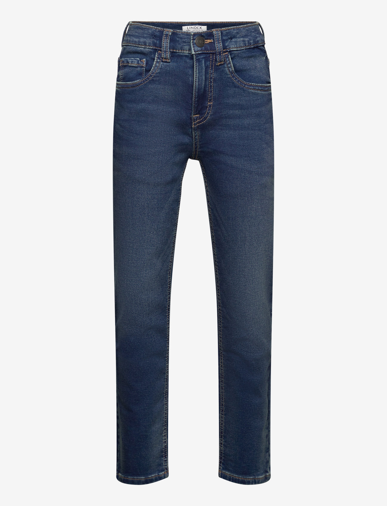 Lindex - STAFFAN Regular straight superstretch jeans - tavalised teksad - dark denim - 1