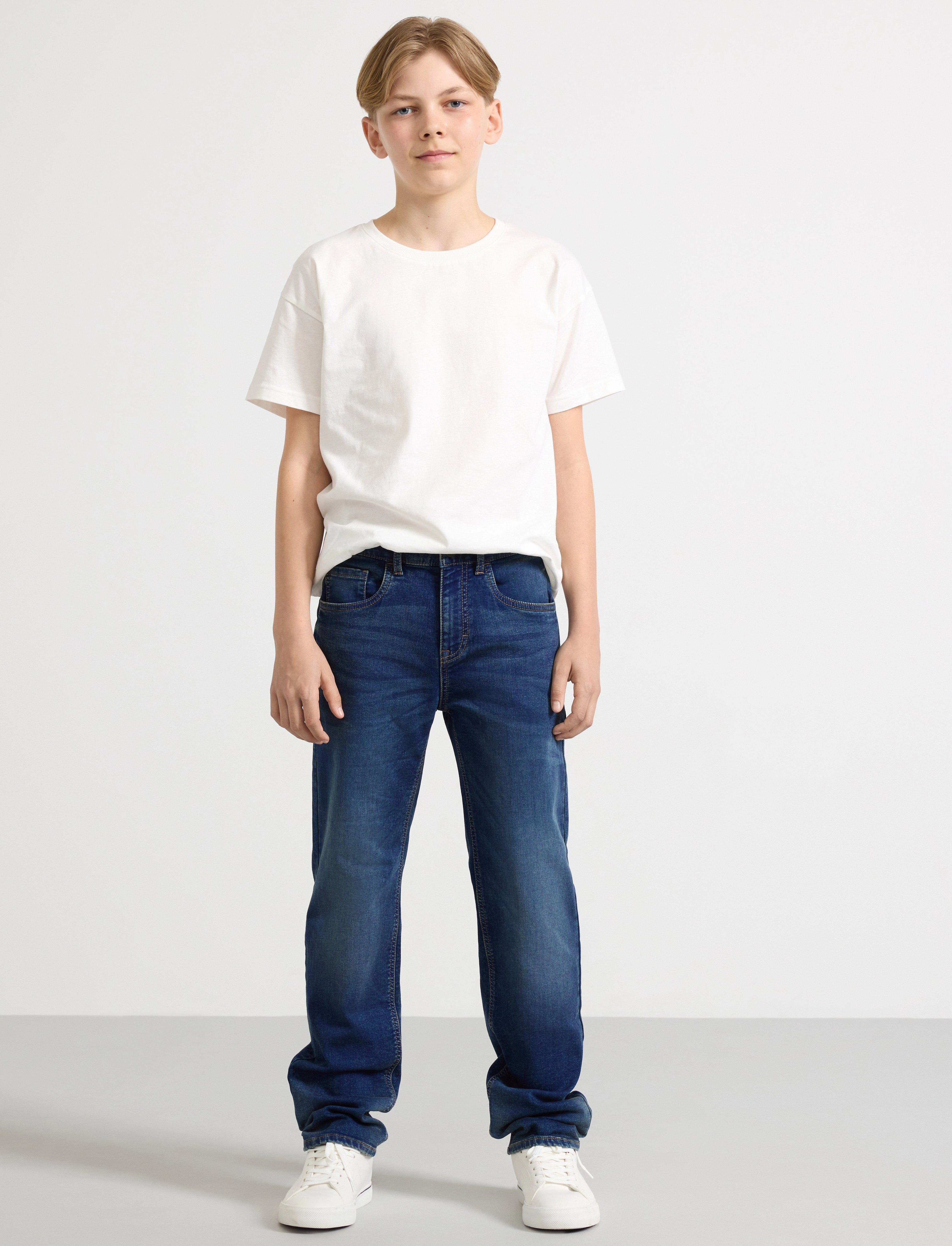Lindex STAFFAN Regular straight superstretch jeans - Underdele - DARK DENIM / blue