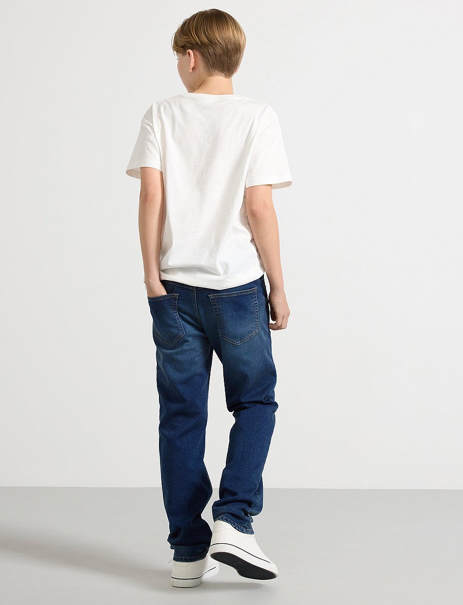Lindex - STAFFAN Regular straight superstretch jeans - regular jeans - dark denim - 3