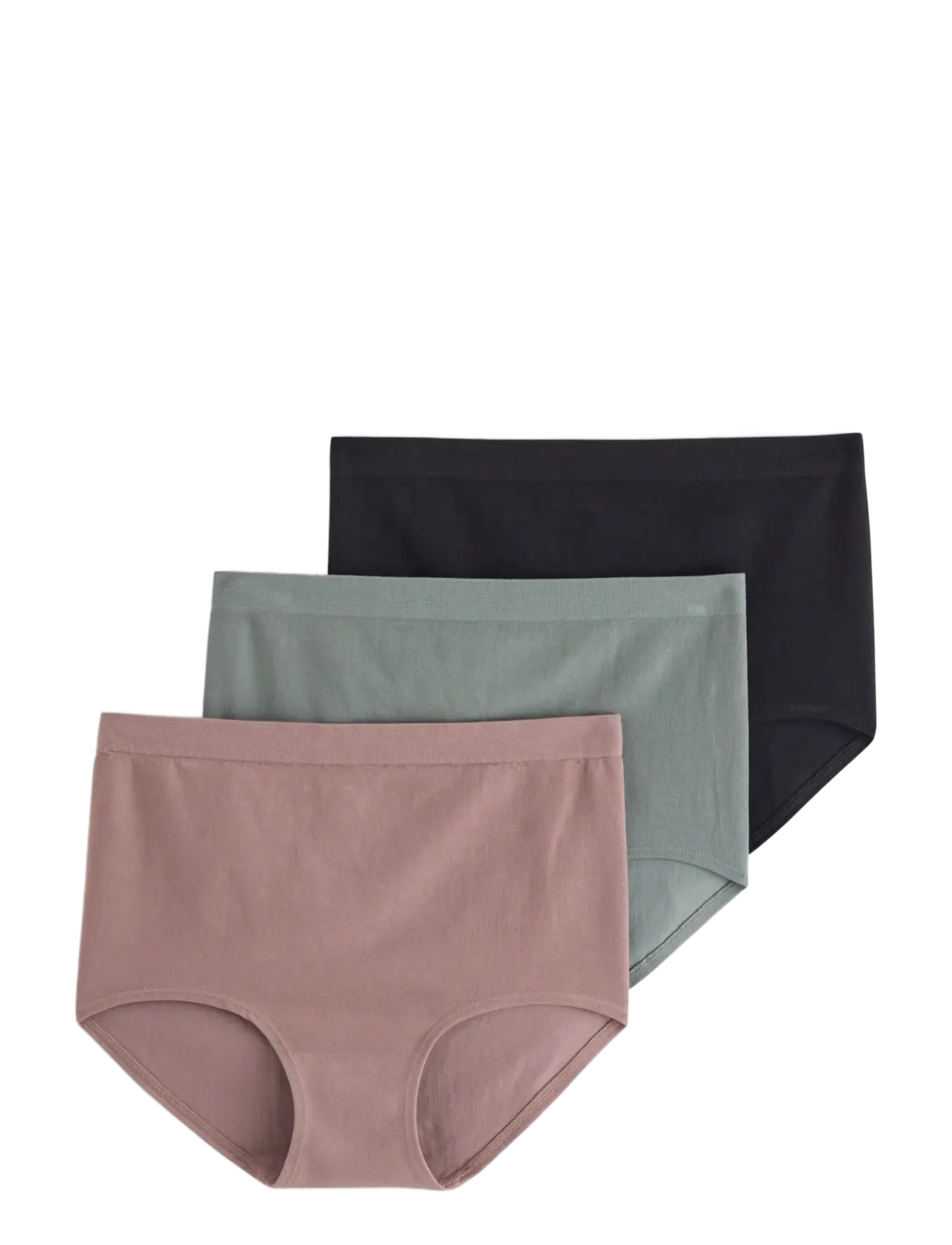 Lindex Brief Sally High Seam 3 Pack, Kvinder, Højtaljede Trusser, Multi/mønstret, Str: S