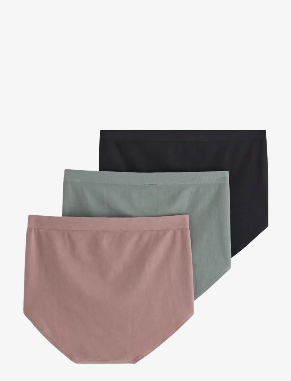 Lindex - Brief Sally high Seam 3 pack - midi & maxi slips - dusty green - 1