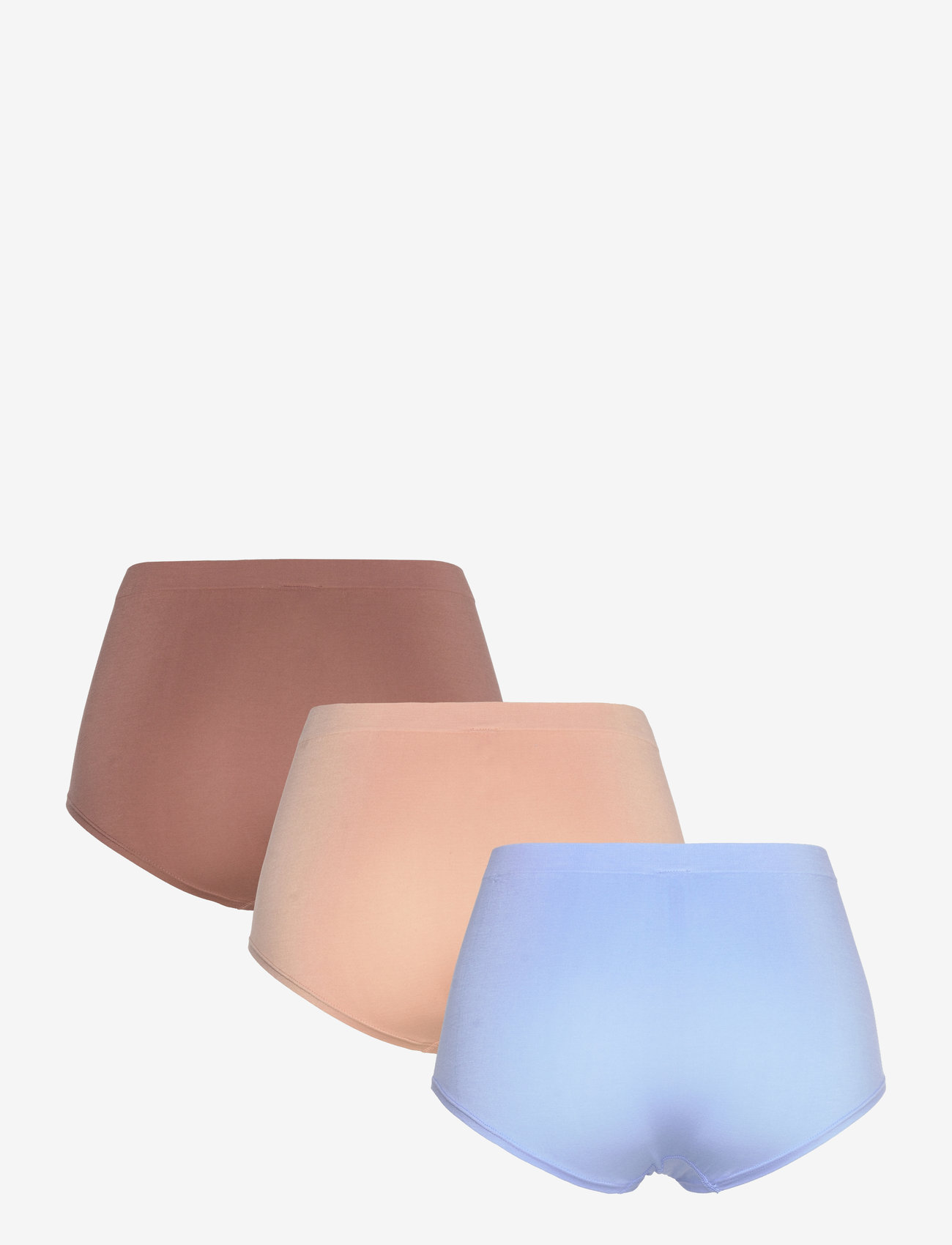 Lindex - Brief Sally high Seam 3 pack - midi & maxi trusser - light brown - 2