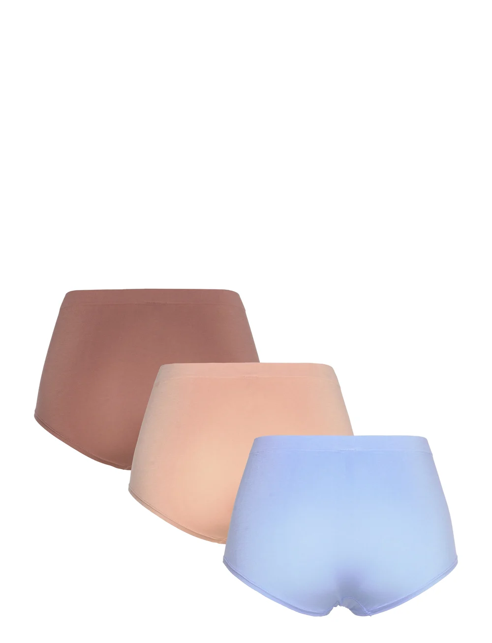 Lindex - Brief Sally high Seam 3 pack - midi un maksi biksītes - light brown - 2