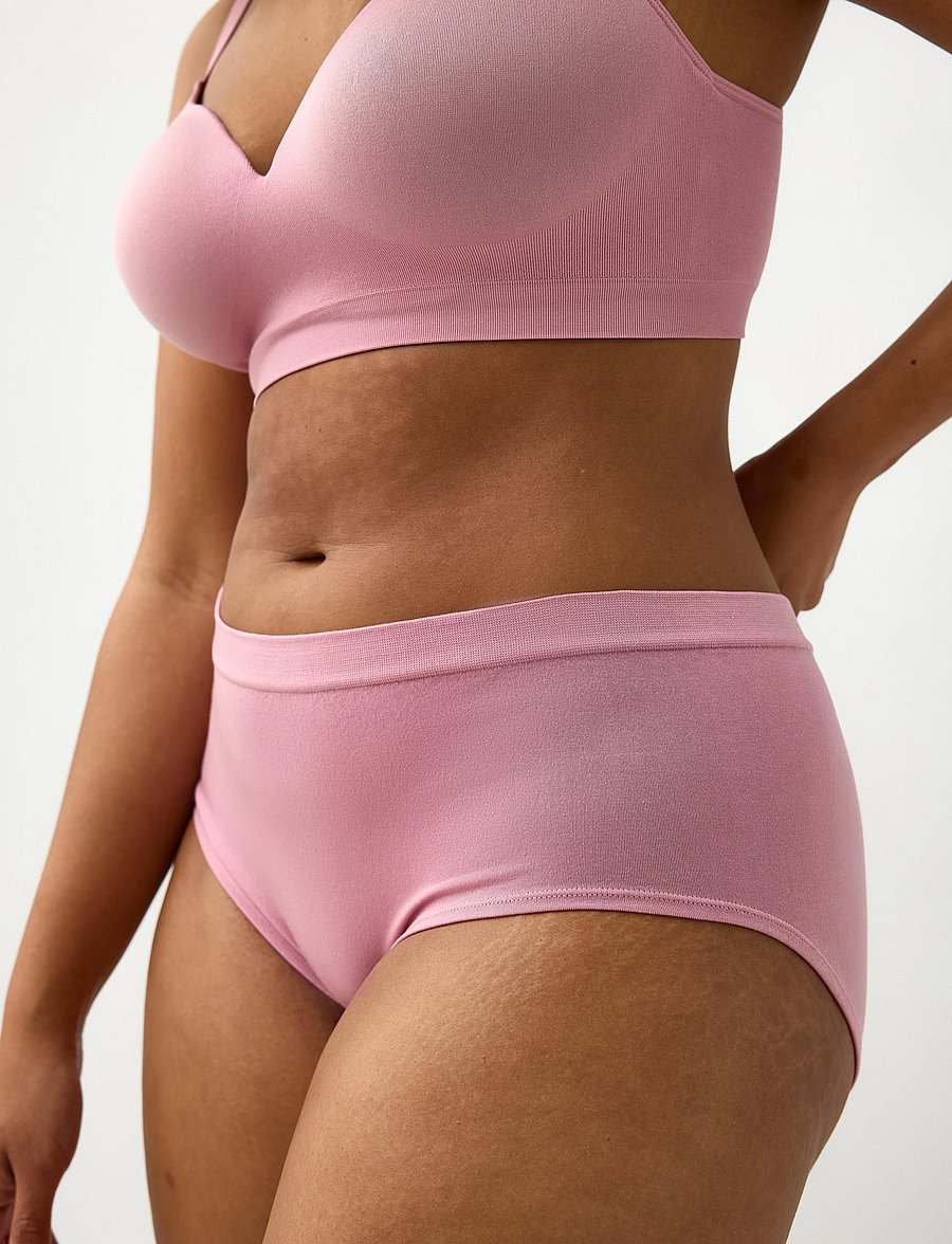 Lindex - 3-pack seamless briefs with regular waist - Õmblusteta aluspüksid - light lilac - 4