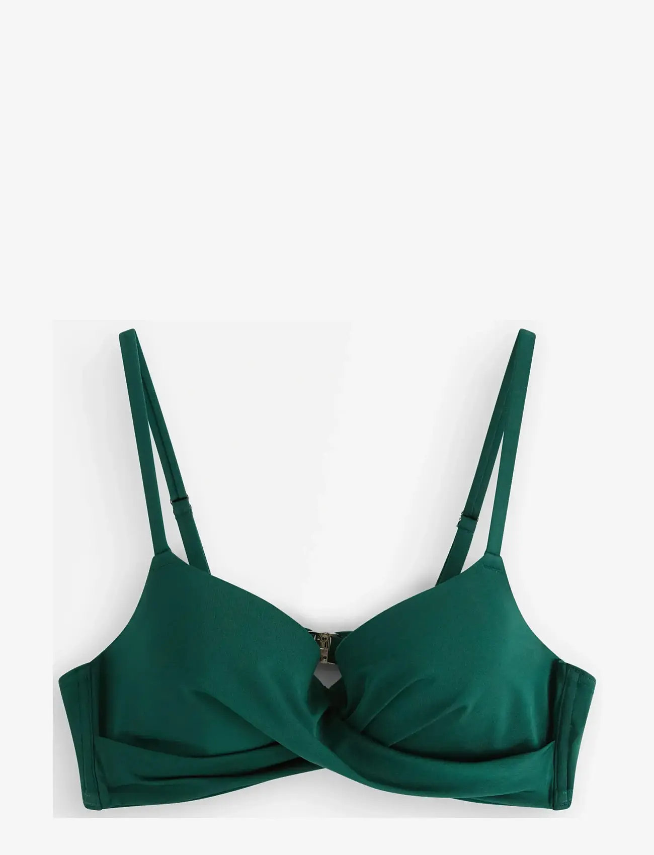 Lindex - Lilja padded bikini bra with underwire - push-up-bikini-oberteile - dark green - 1