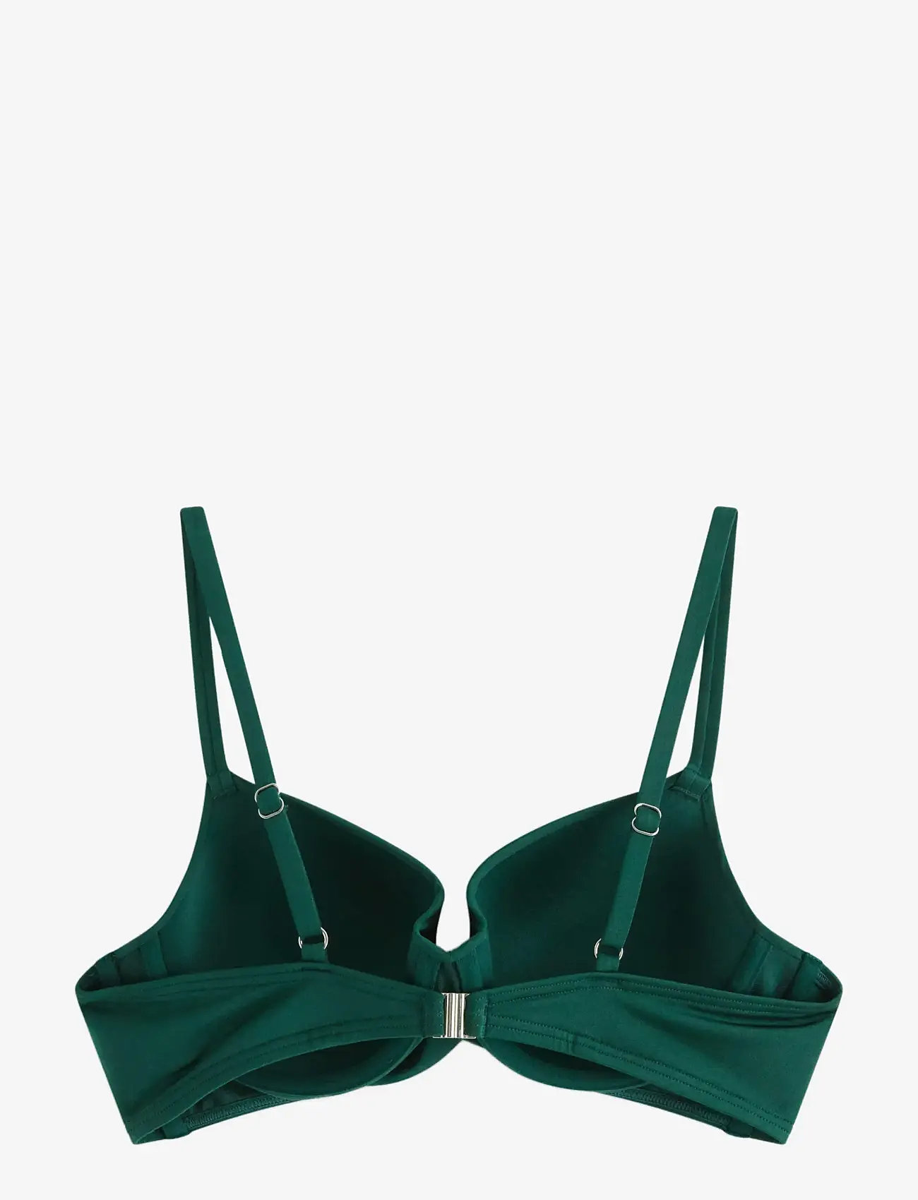 Lindex - Lilja padded bikini bra with underwire - push-up-bikini-oberteile - dark green - 2