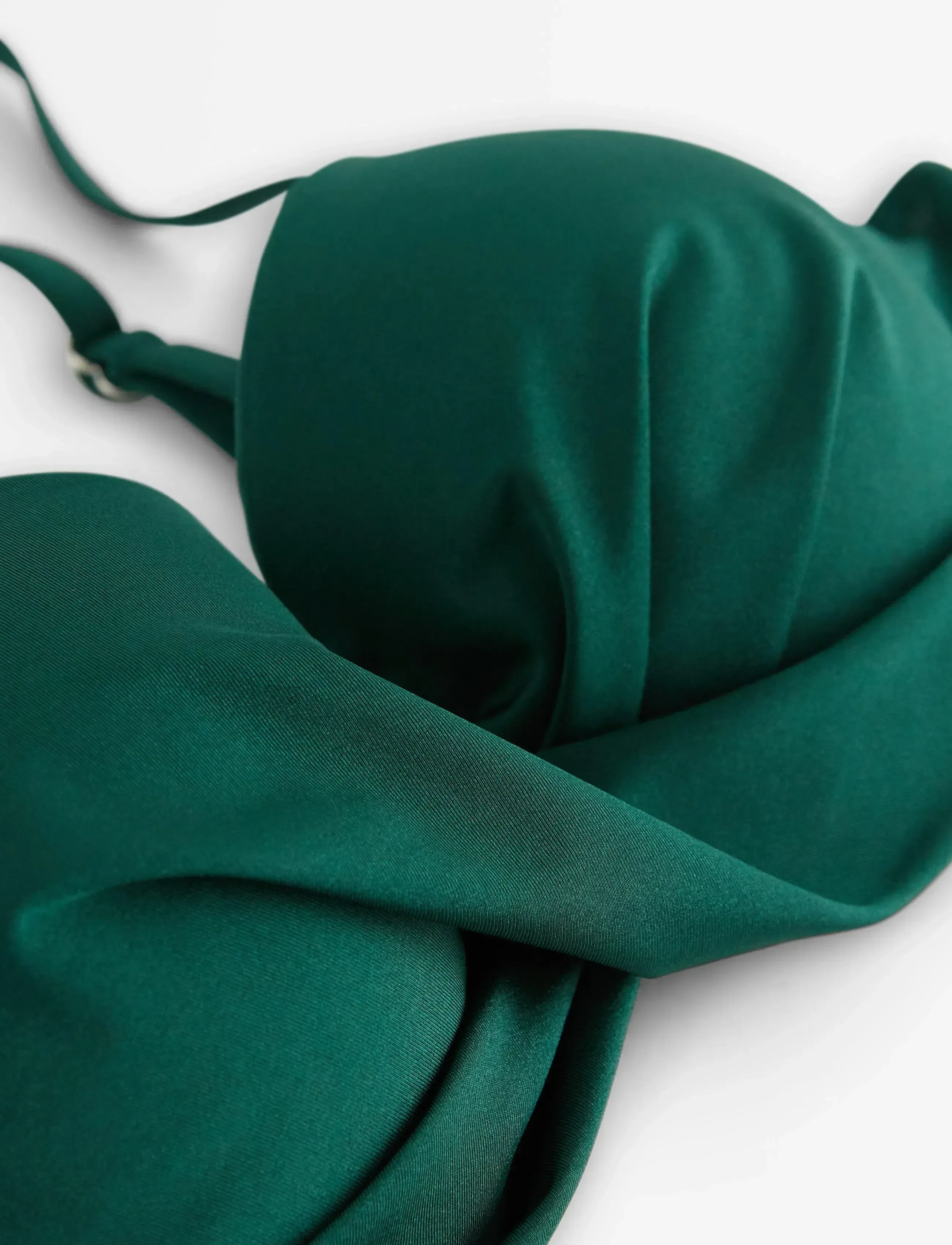 Lindex - Lilja padded bikini bra with underwire - push-up bikiinid - dark green - 5