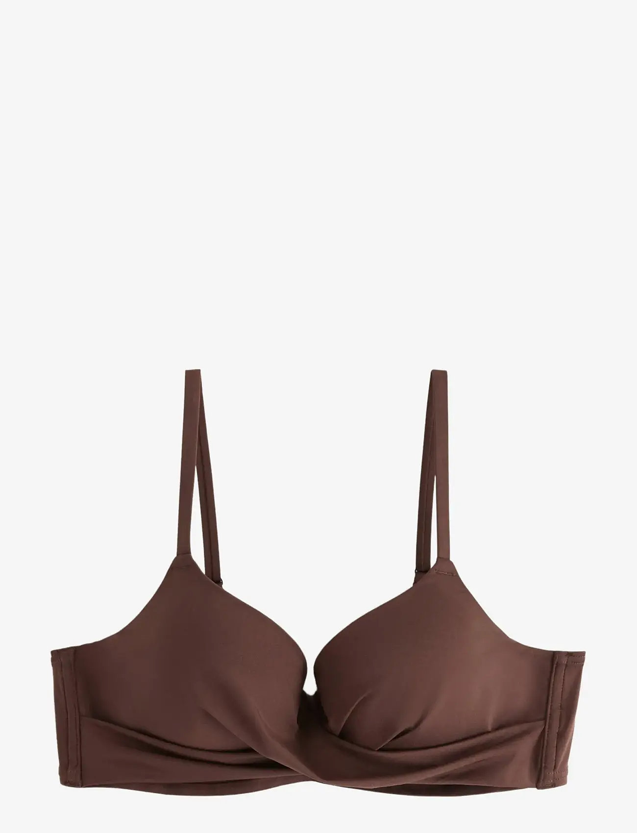 Lindex - Lilja padded bikini bra with underwire - push-up bikinier - dk brown - 1