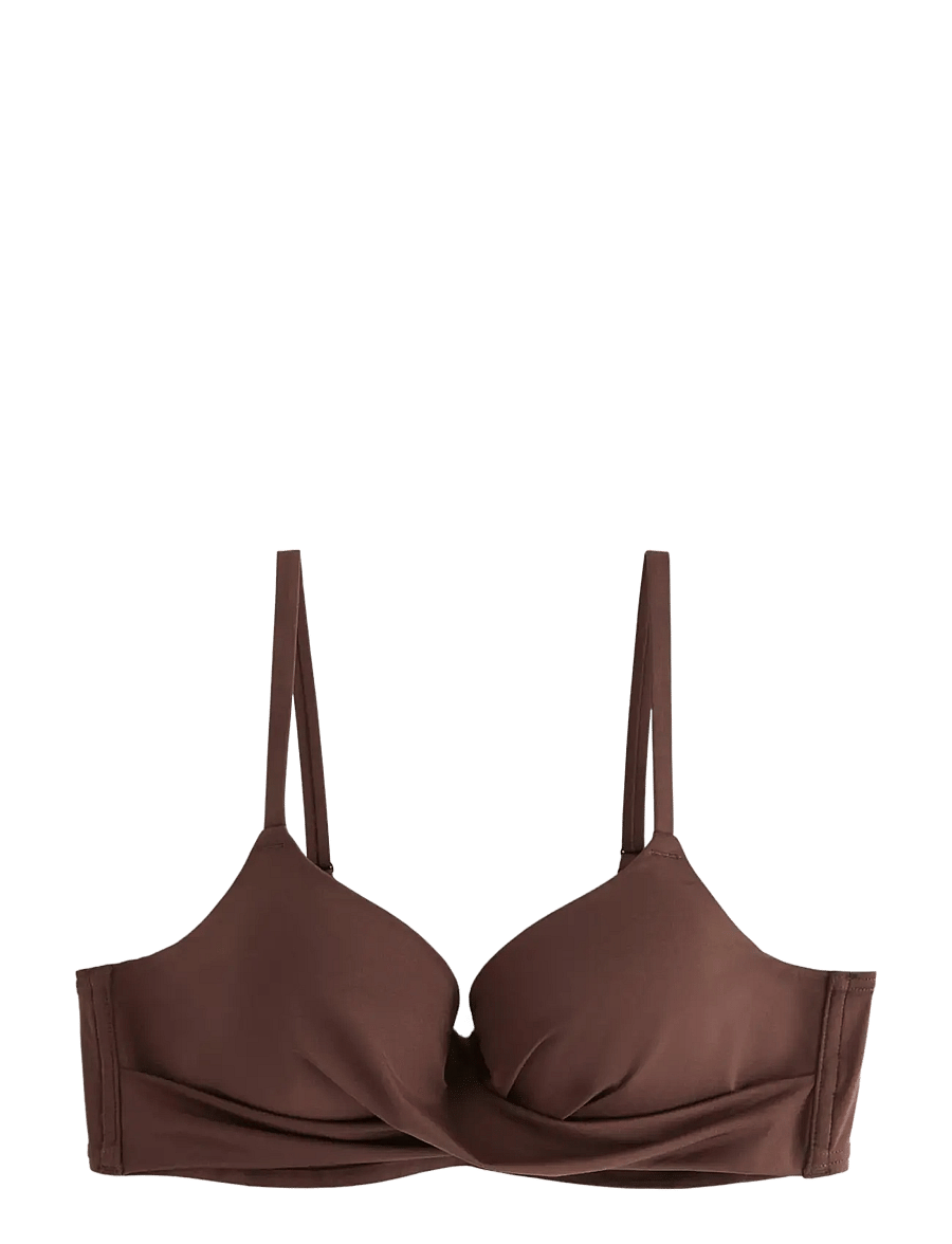 Lindex - Lilja padded bikini bra with underwire - push-up bikinier - dk brown - 1