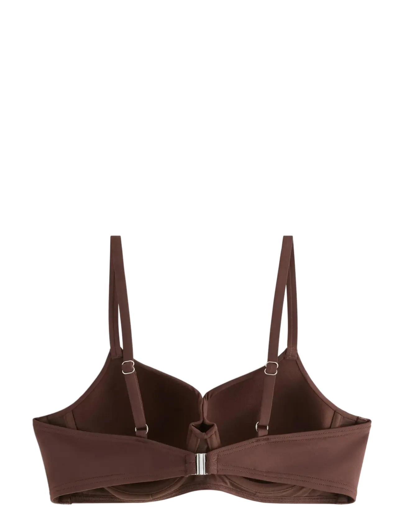 Lindex - Lilja padded bikini bra with underwire - push-up bikinier - dk brown - 2