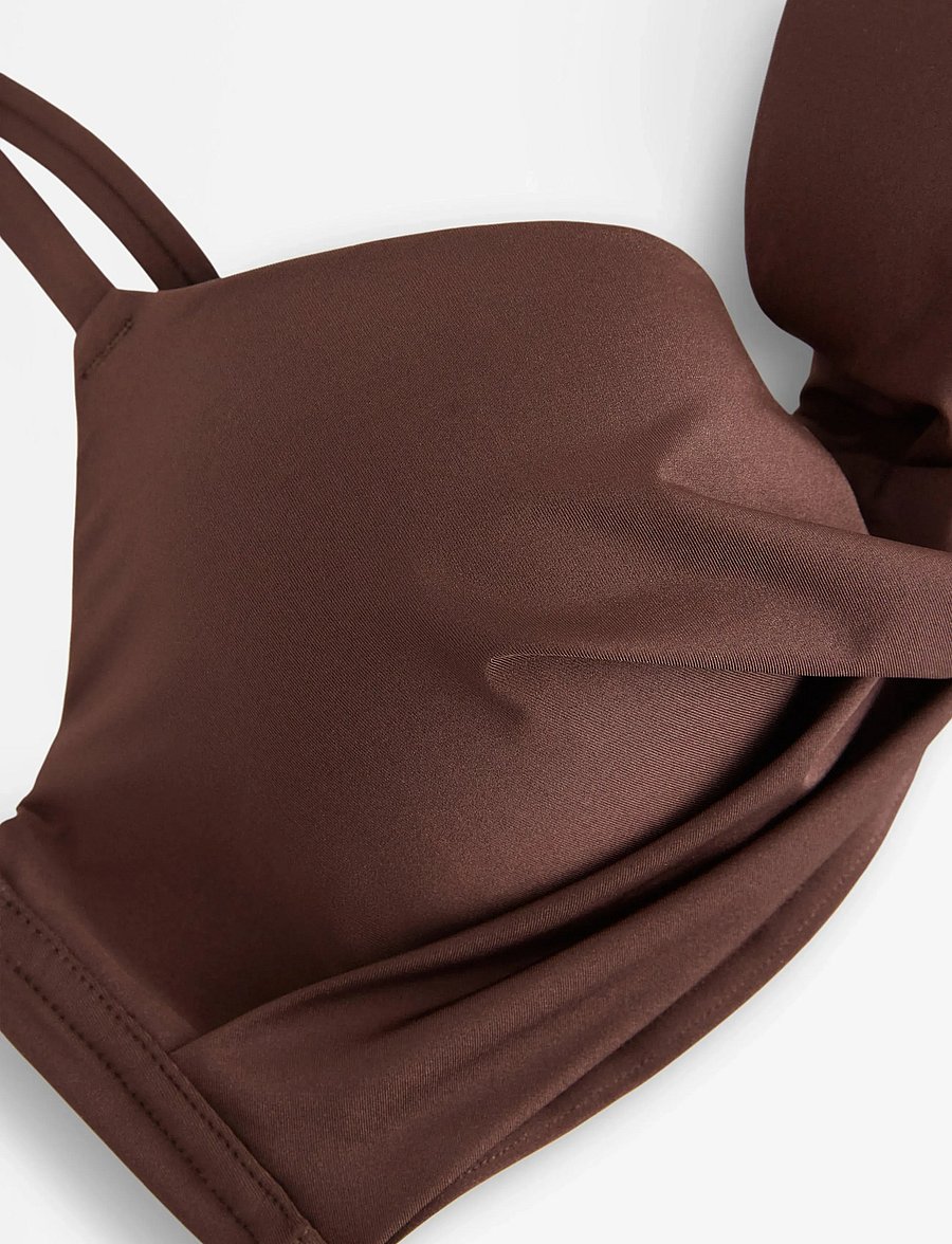Lindex - Lilja padded bikini bra with underwire - push-up bikinier - dk brown - 5