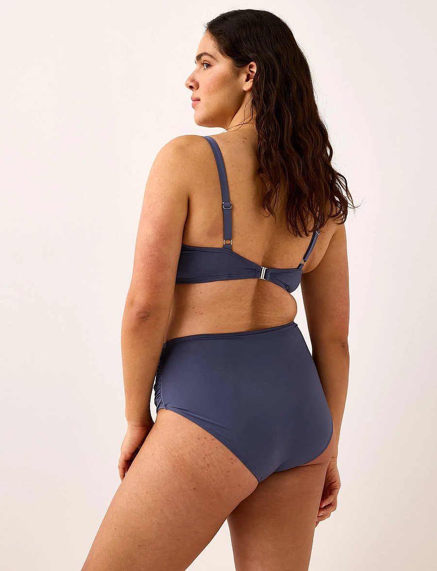 Lindex - Lilja padded bikini bra with underwire - push-up bikiinid - dusty blue - 3