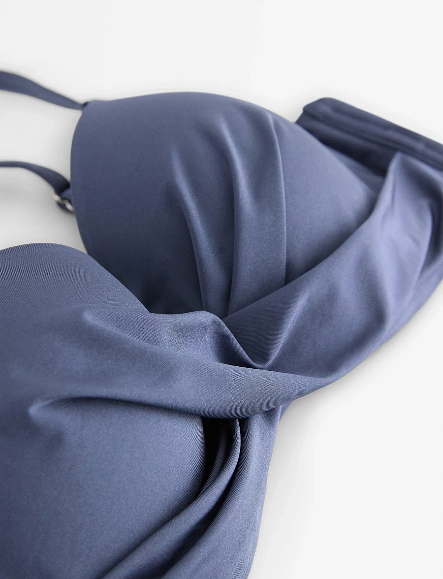 Lindex - Lilja padded bikini bra with underwire - push-up bikiinid - dusty blue - 5