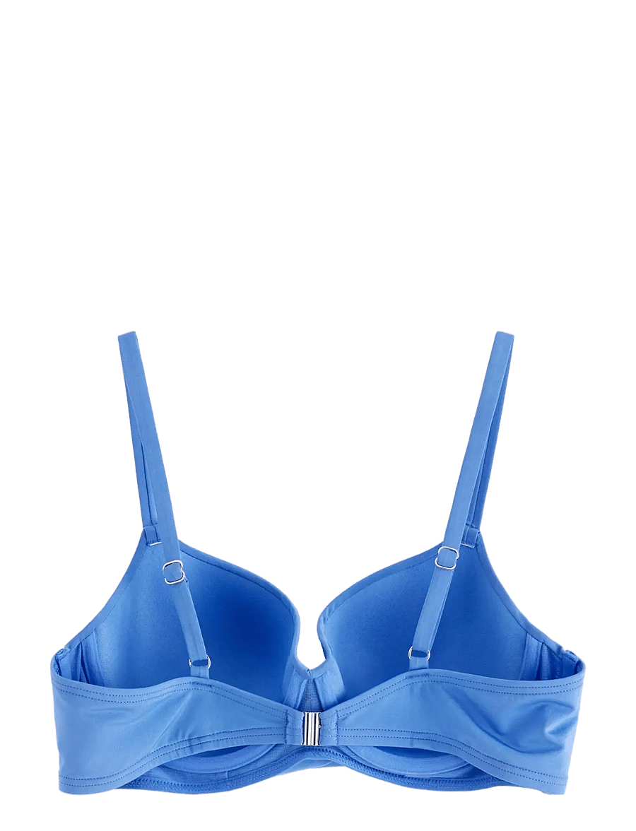 Lindex - Lilja padded bikini bra with underwire - push-up bikini - light dusty blue - 2