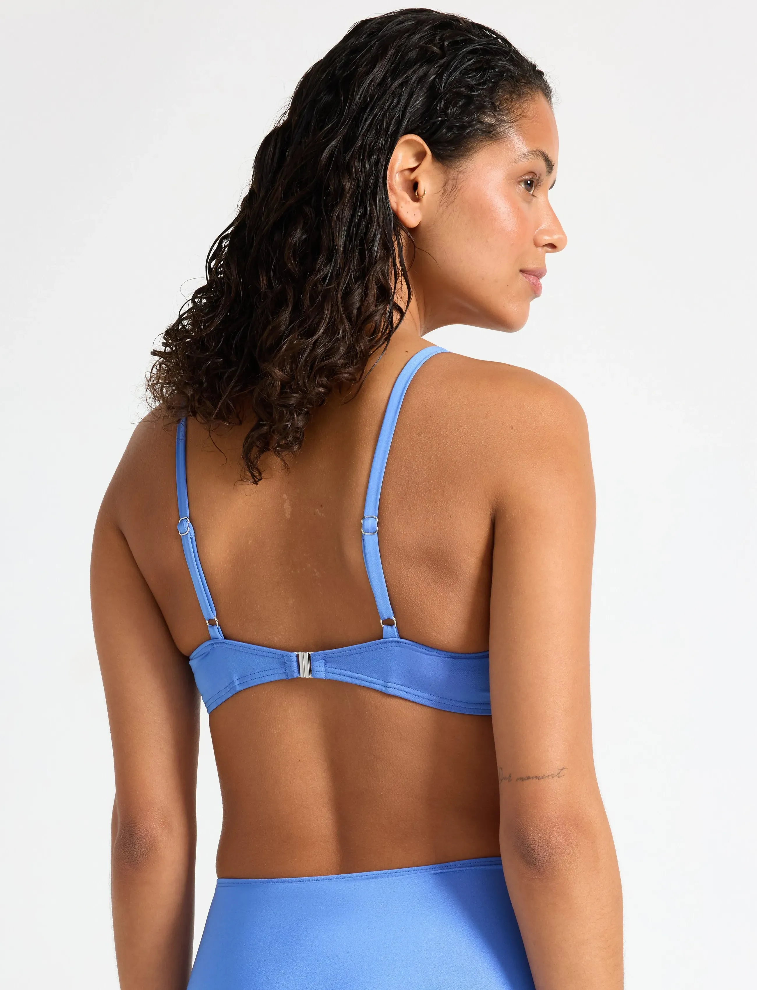 Lindex - Lilja padded bikini bra with underwire - push-up bikinier - light dusty blue - 3
