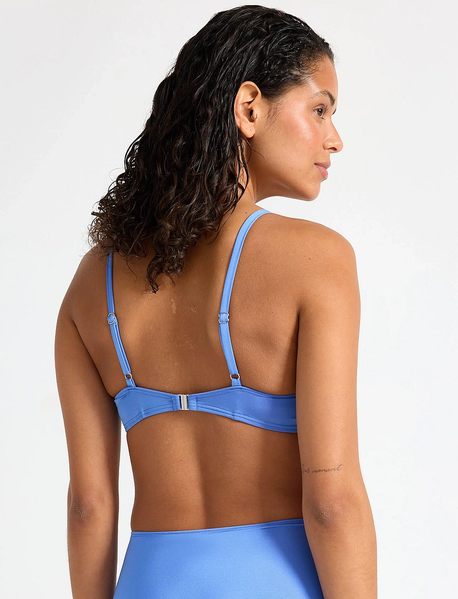 Lindex - Lilja padded bikini bra with underwire - push-up bikini - light dusty blue - 3
