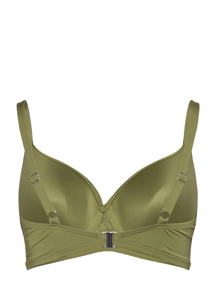 Lindex - Bra Lilja Twist Swim Shiny - push-up-bikini-oberteile - light dusty green - 2