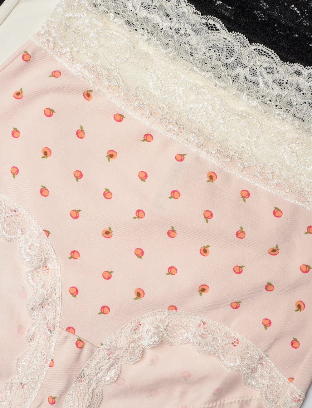 Lindex - Brief high Emelie lace 3 p - midi & maxi slips - lt pink - 4