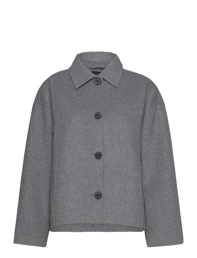 Lindex - Jacket Melissa Unlined Melange - wolljacken - grey melange - 1
