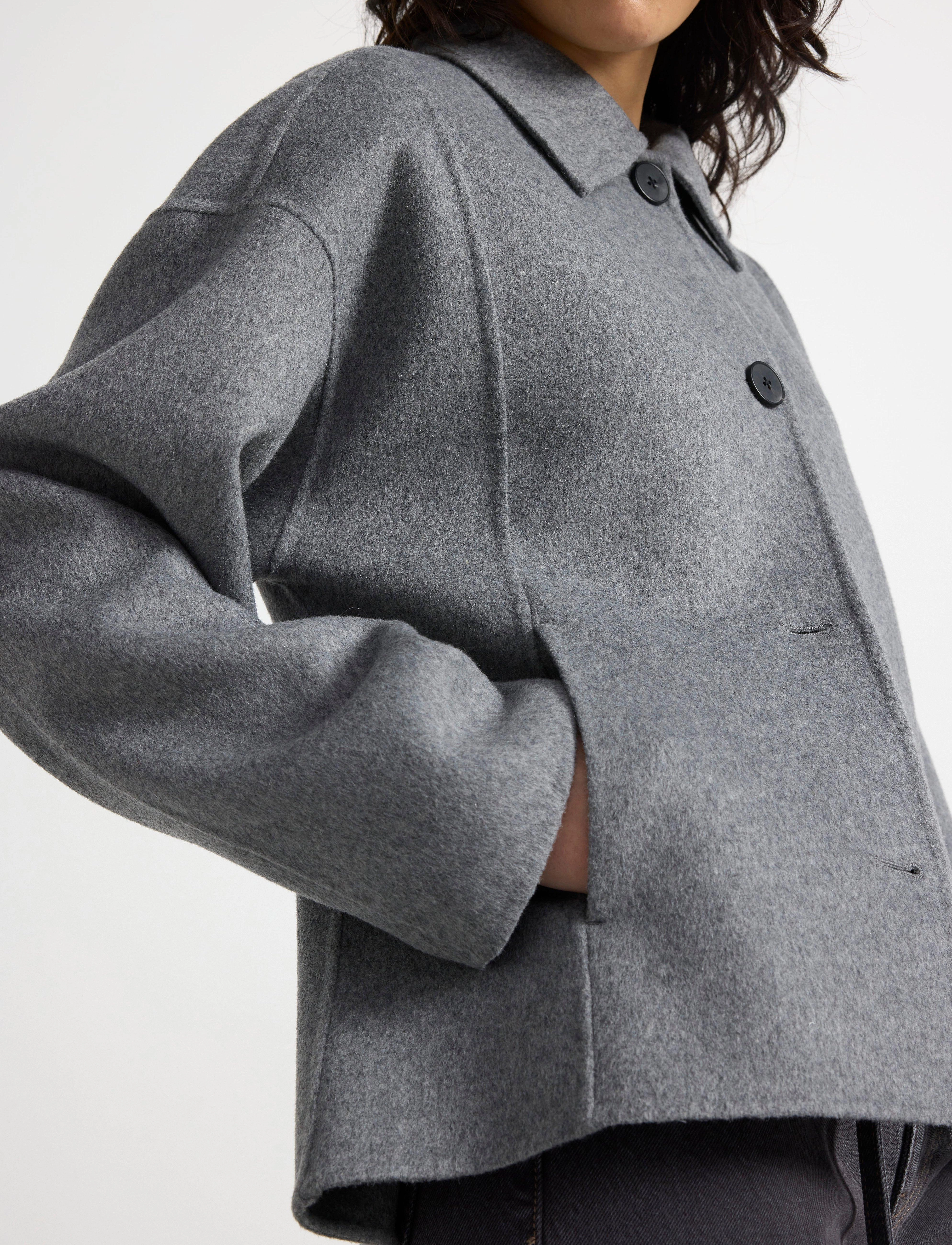 Lindex - Jacket Melissa Unlined Melange - viršutiniai drabužiai - grey melange - 4