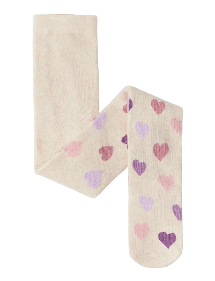 Lindex - Fintstrikkede strømpebukser - strumpfhosen - beige melange - 0