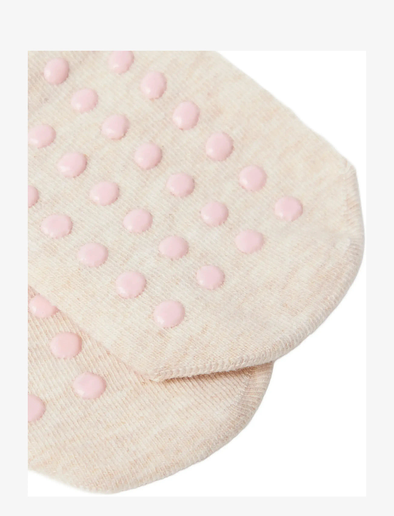 Lindex - Tights SG cotton w hearts aop - zeķbikses - beige melange - 1