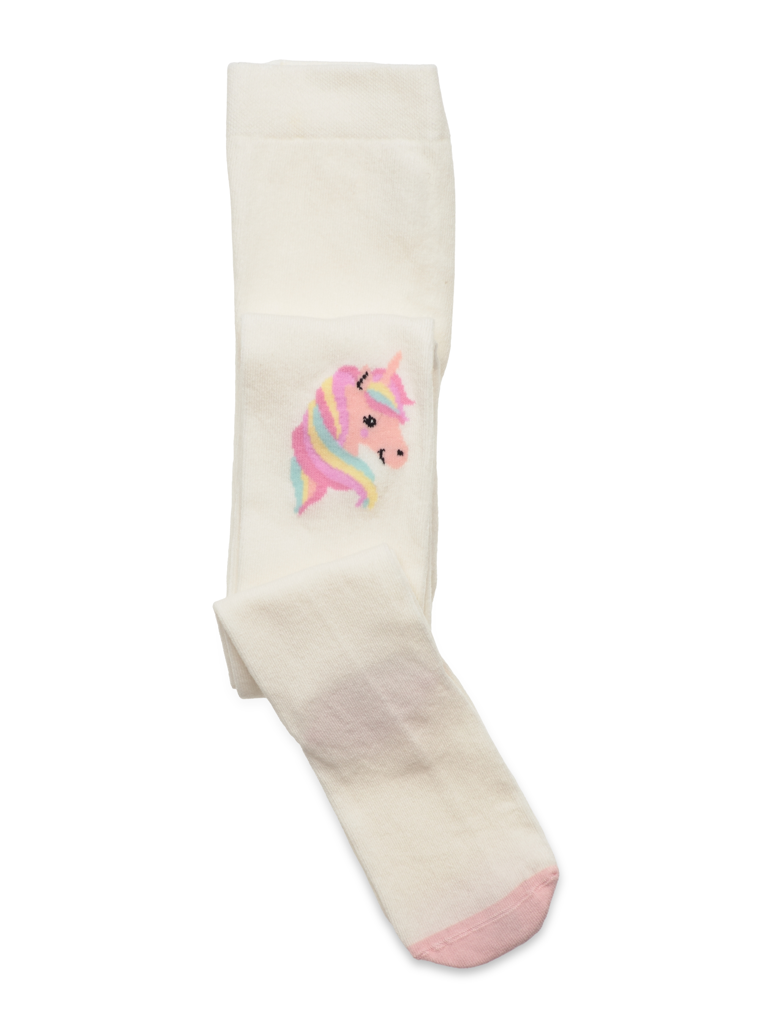 Lindex Tights SG cotton Unicorn knee - Strumpor & Tights - LIGHT DUSTY WHITE / white