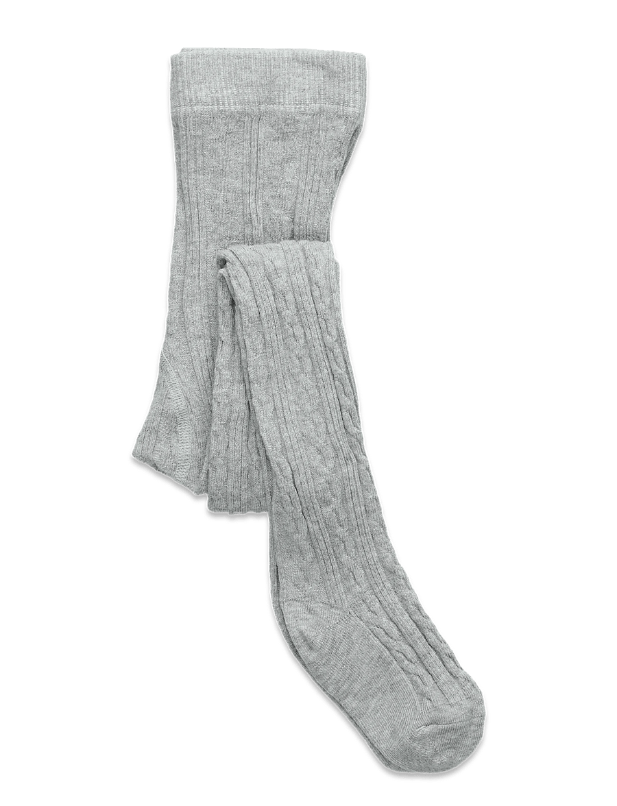 Lindex - Tights SG H Cables - strumpbyxor - l.grey melange - 0