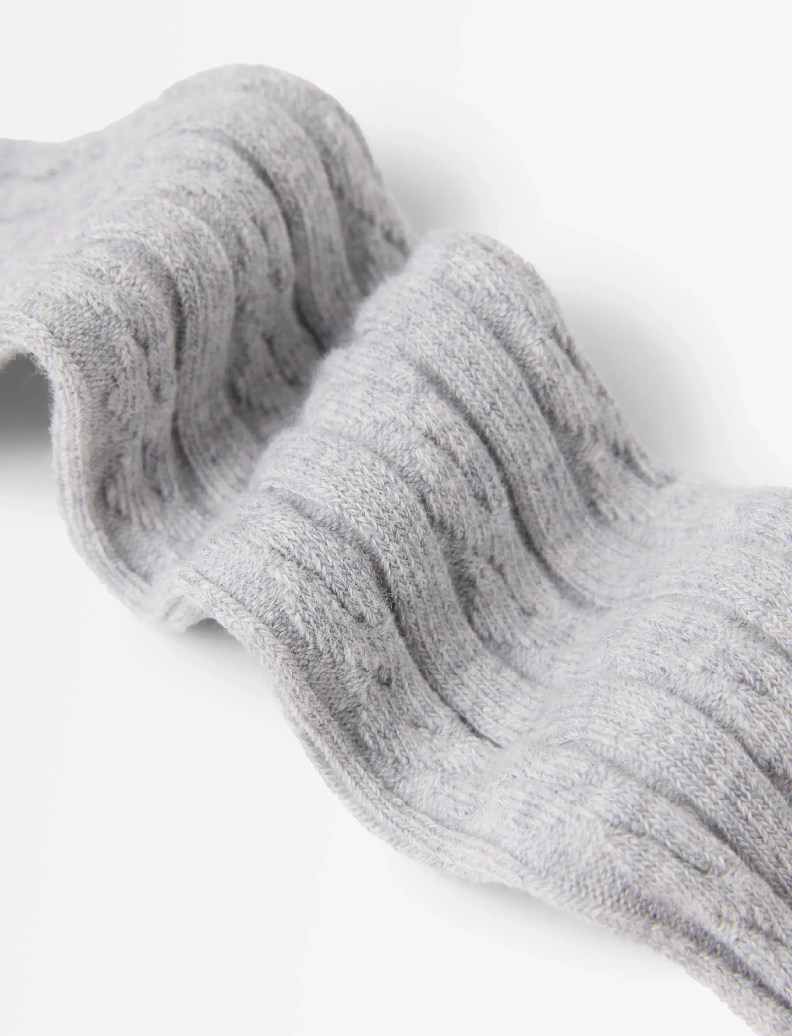 Lindex - Tights SG H Cables - madalaimad hinnad - l.grey melange - 2