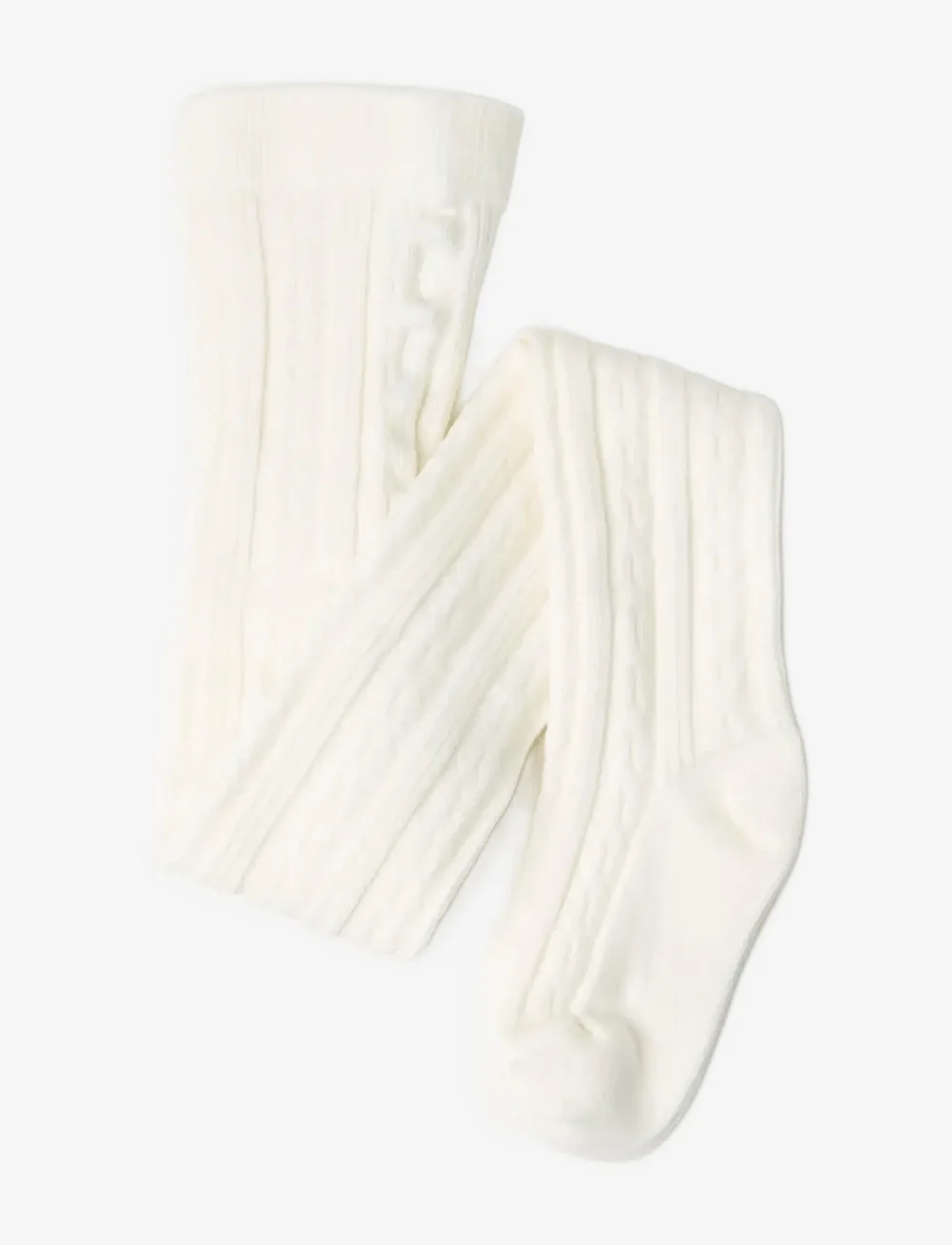 Lindex - Flettestrikket tights - collants - winter white - 0