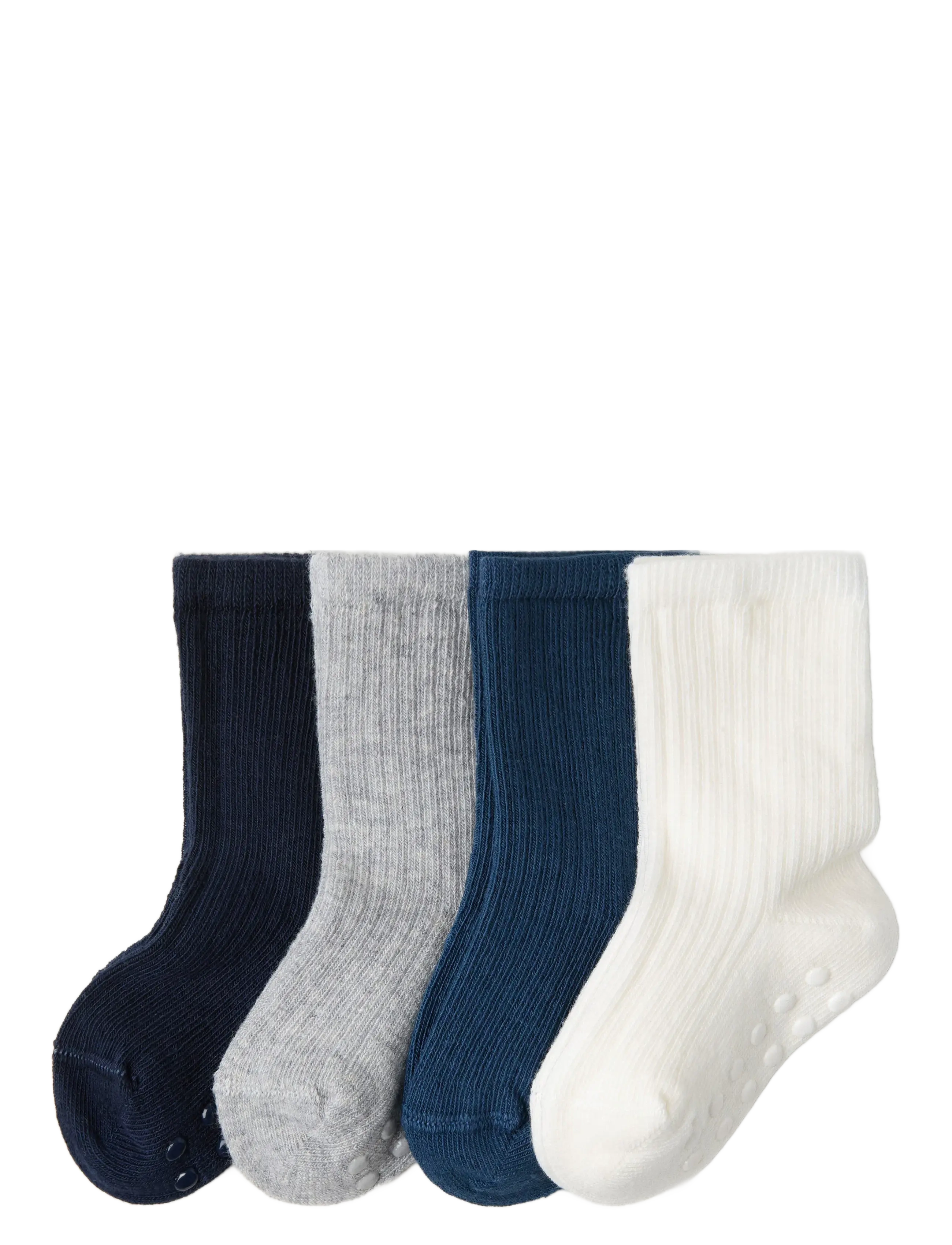 Lindex Sock 4p rib solid - Strumpor - DARK BLUE / white