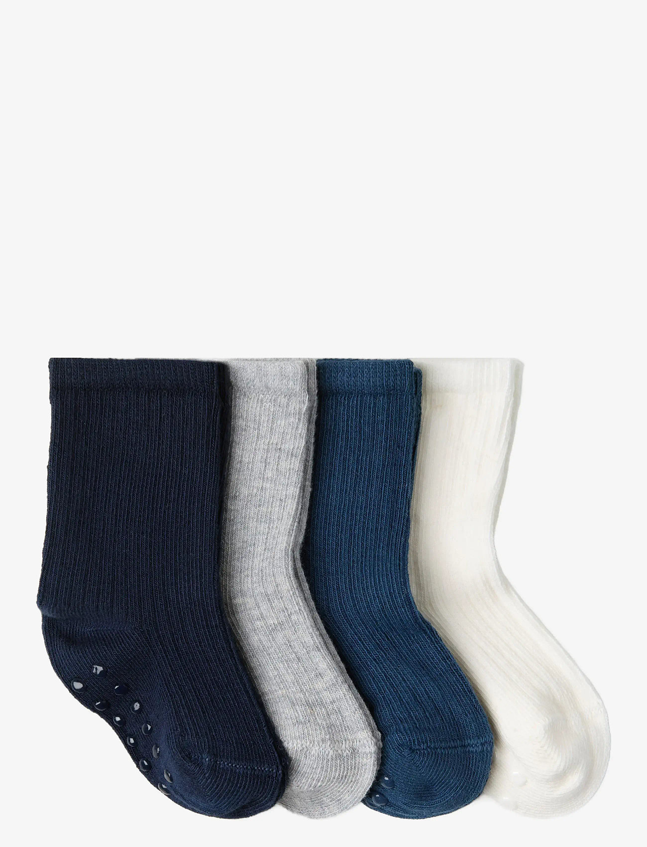 Lindex - Sock 4p rib solid - strumpor - dark blue - 1
