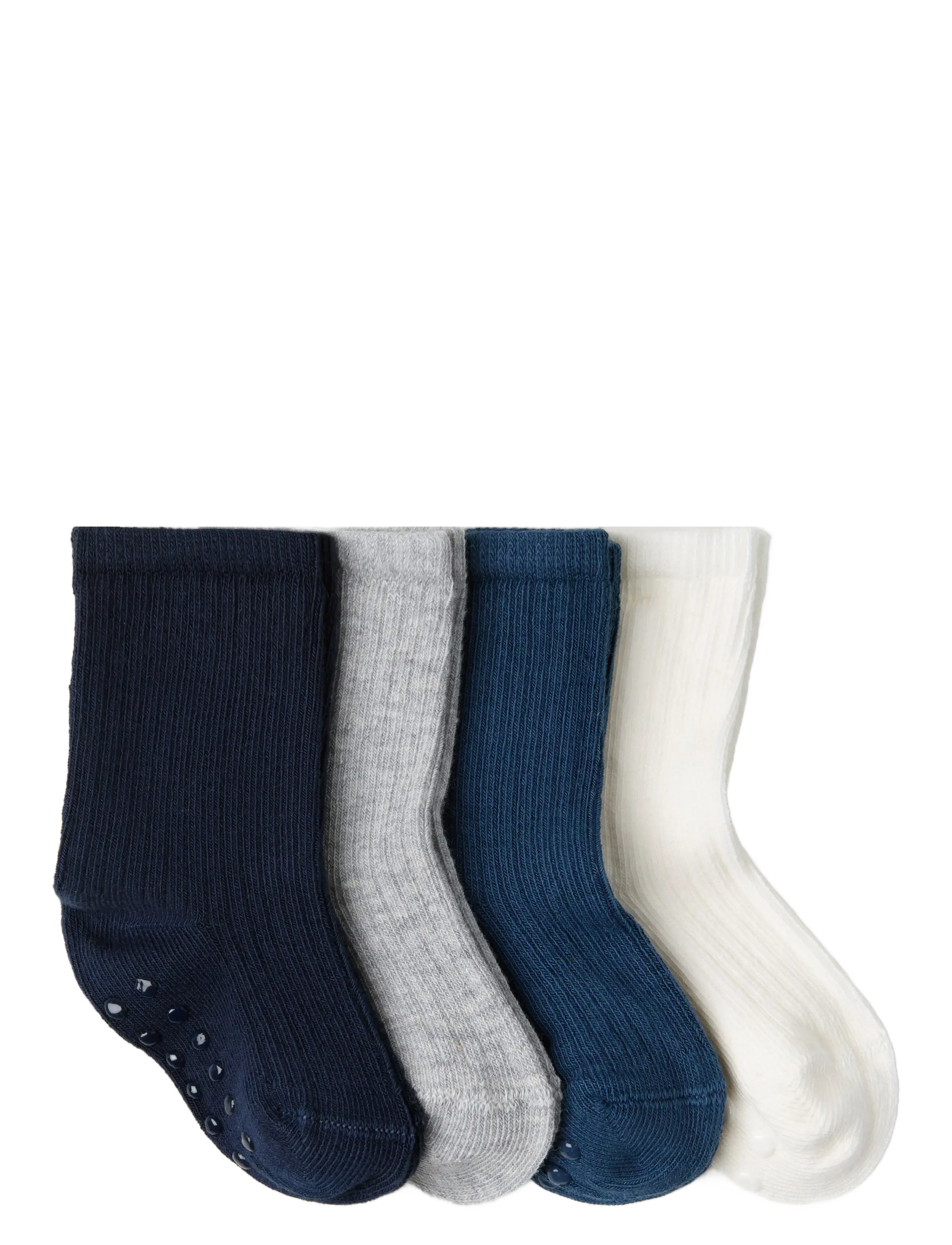 Lindex - Sock 4p rib solid - strümpfe - dark blue - 1