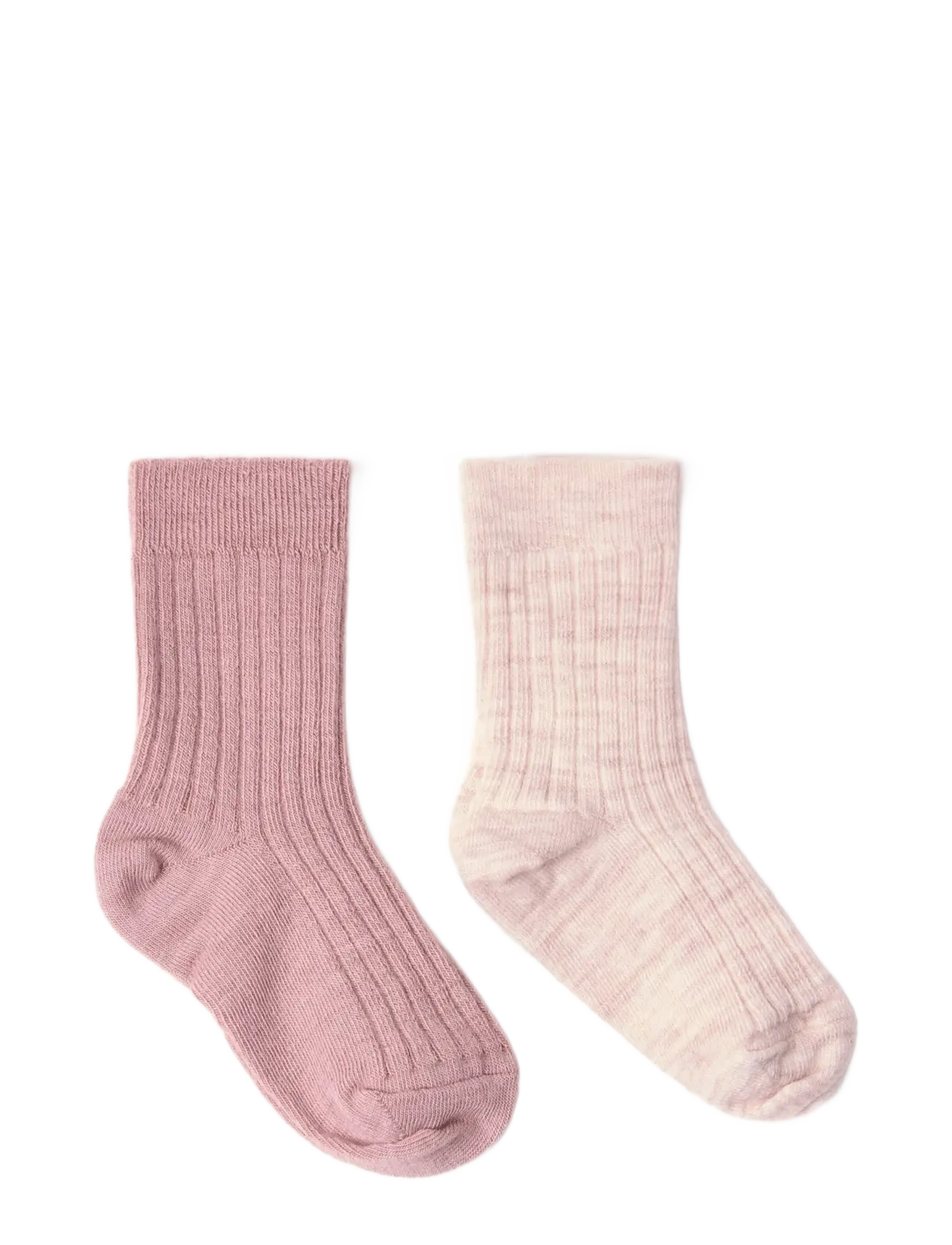 2-pakning sokker i ullblanding - DUSTY PINK