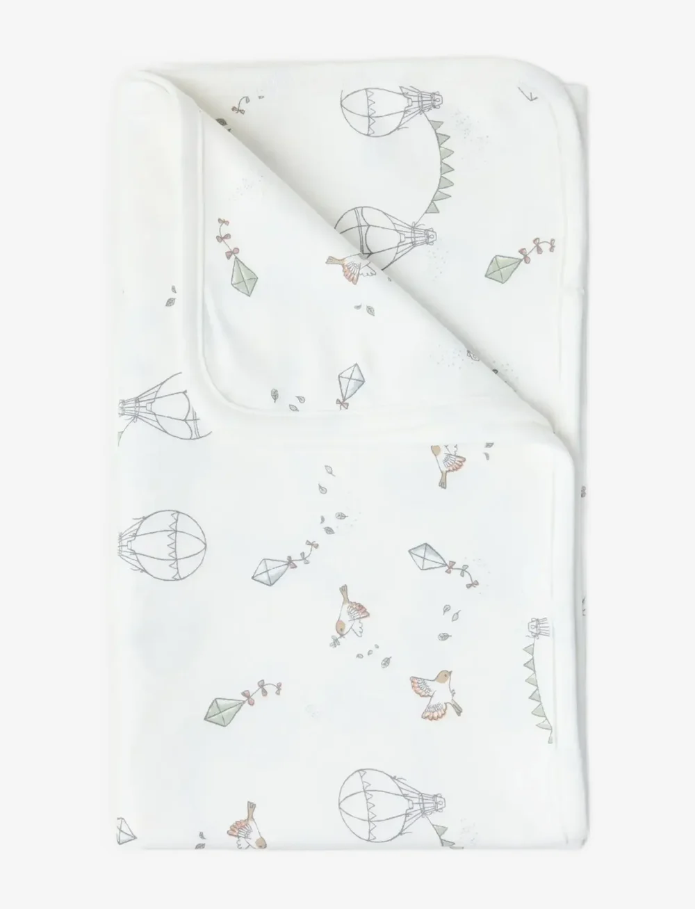 Lindex - Shawl baby blanket newborn - babyfiltar - light dusty white - 0