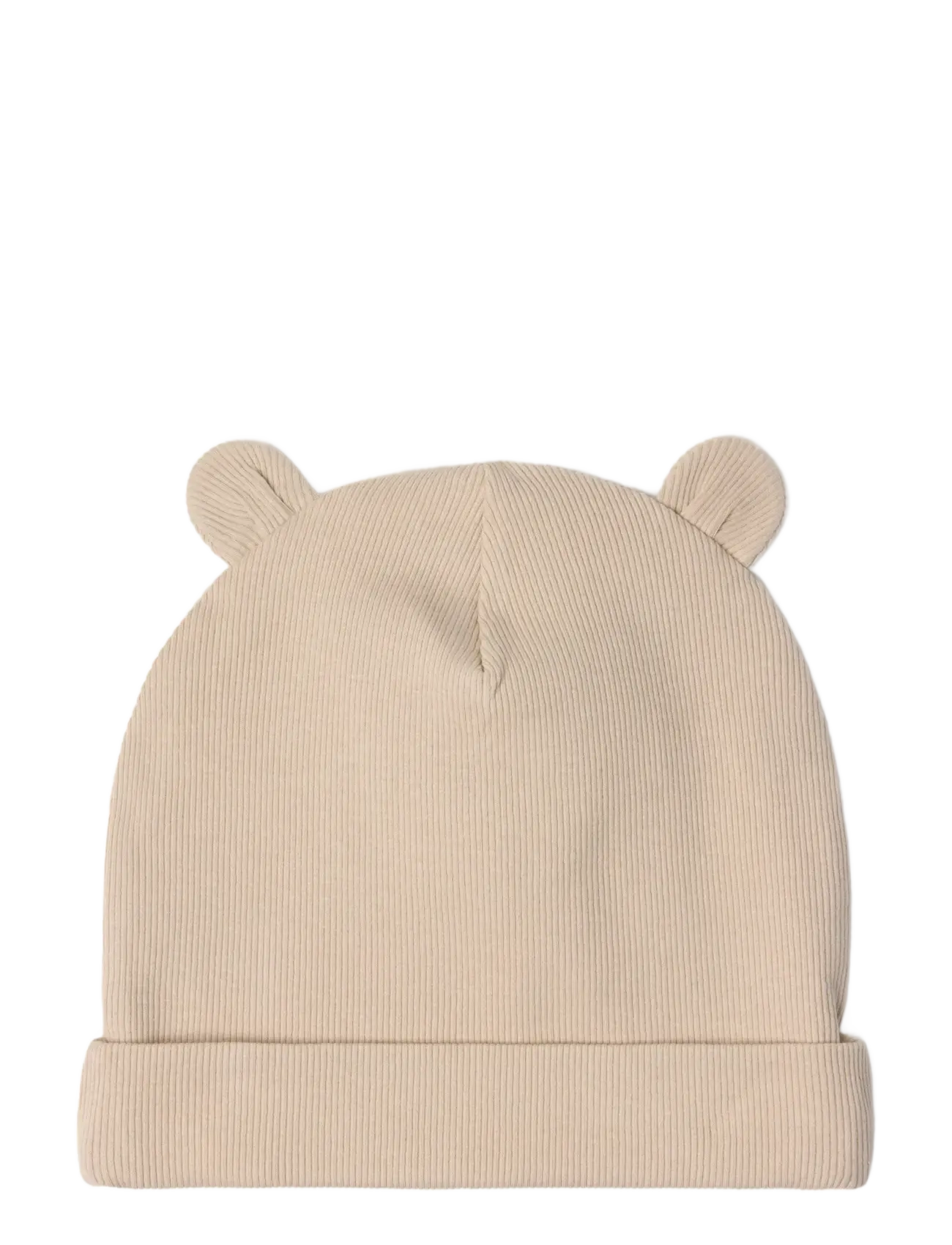 Lindex Cap w ears rib newborn - Accessoarer - BEIGE / beige