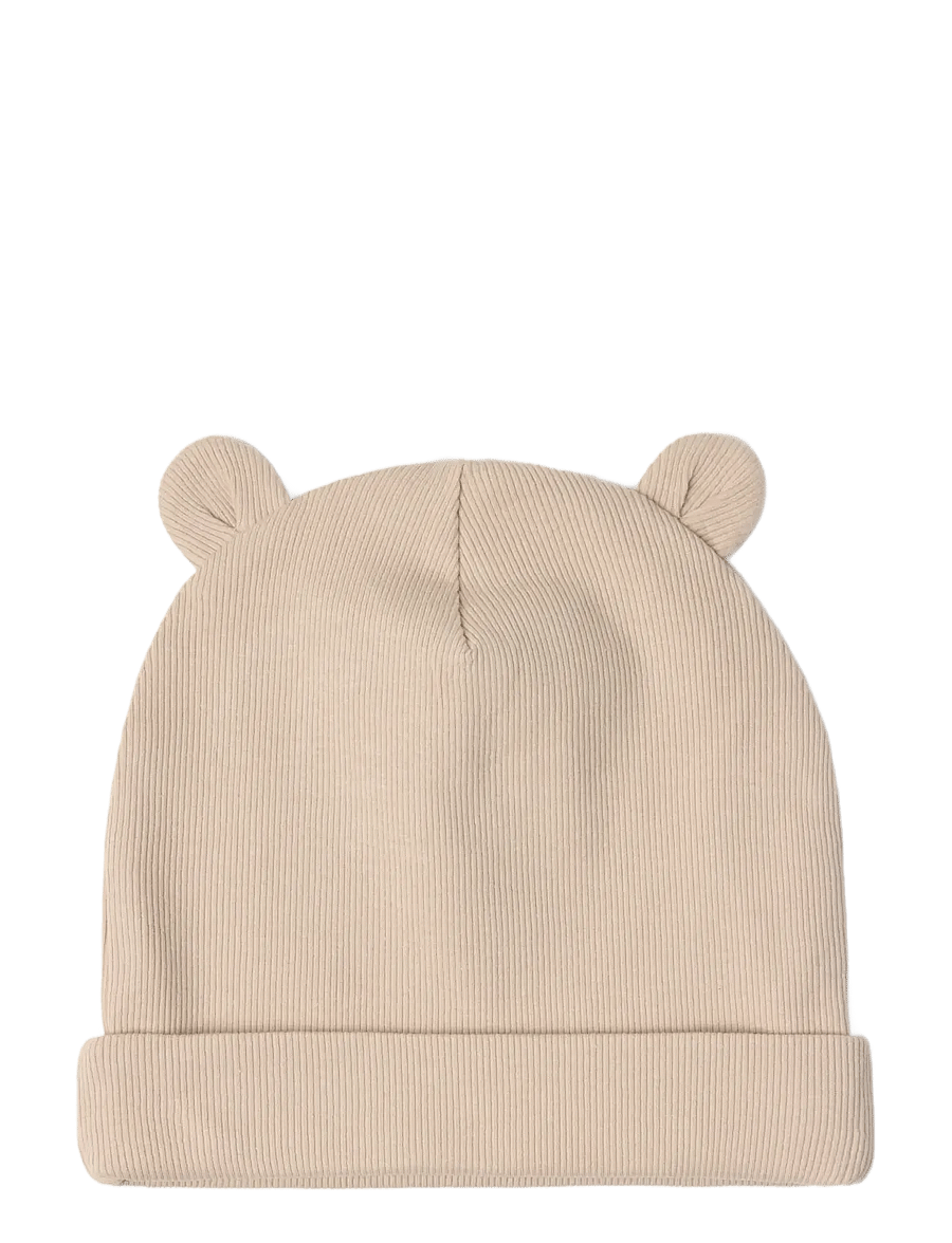 Lindex - Ribbed hat - babymützen - beige - 1