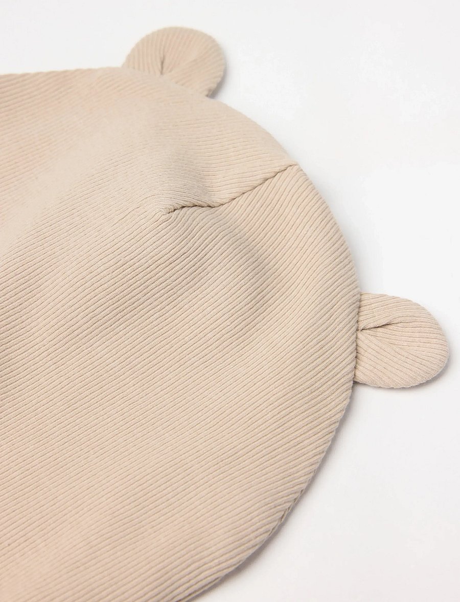 Lindex - Ribbed hat - babymützen - beige - 2