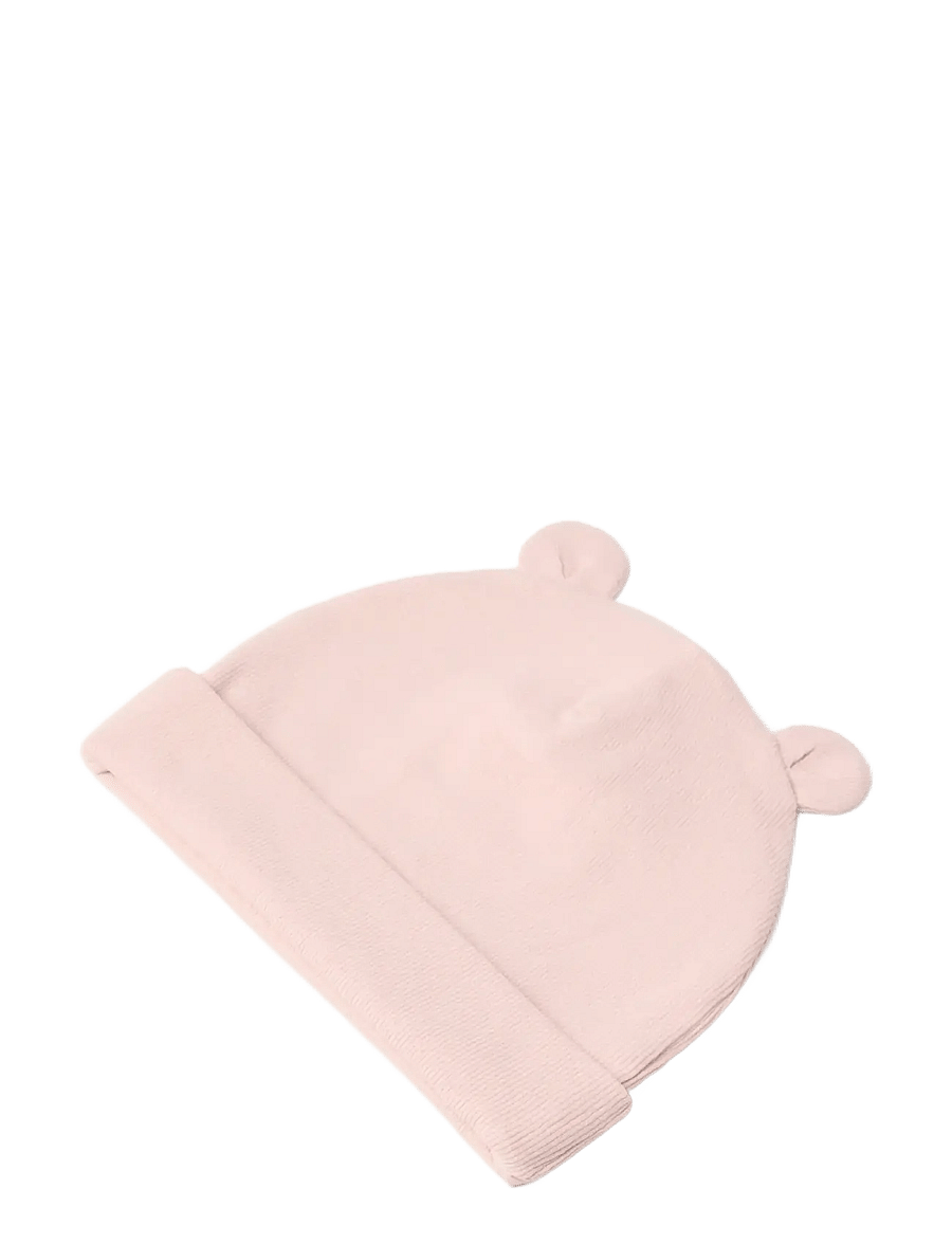 Lindex - Cap w ears rib newborn - babymössor - light dusty pink - 1