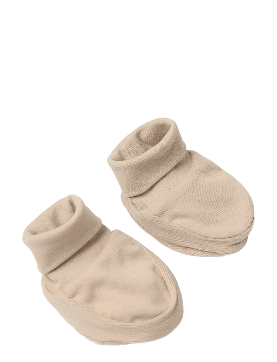 Lindex - Footies rib newborn - baby-socken - beige - 0