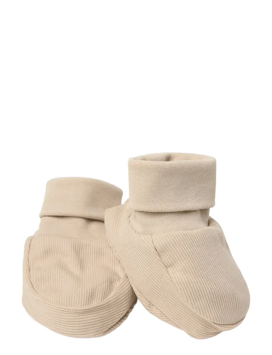 Lindex - Footies rib newborn - baby-socken - beige - 1
