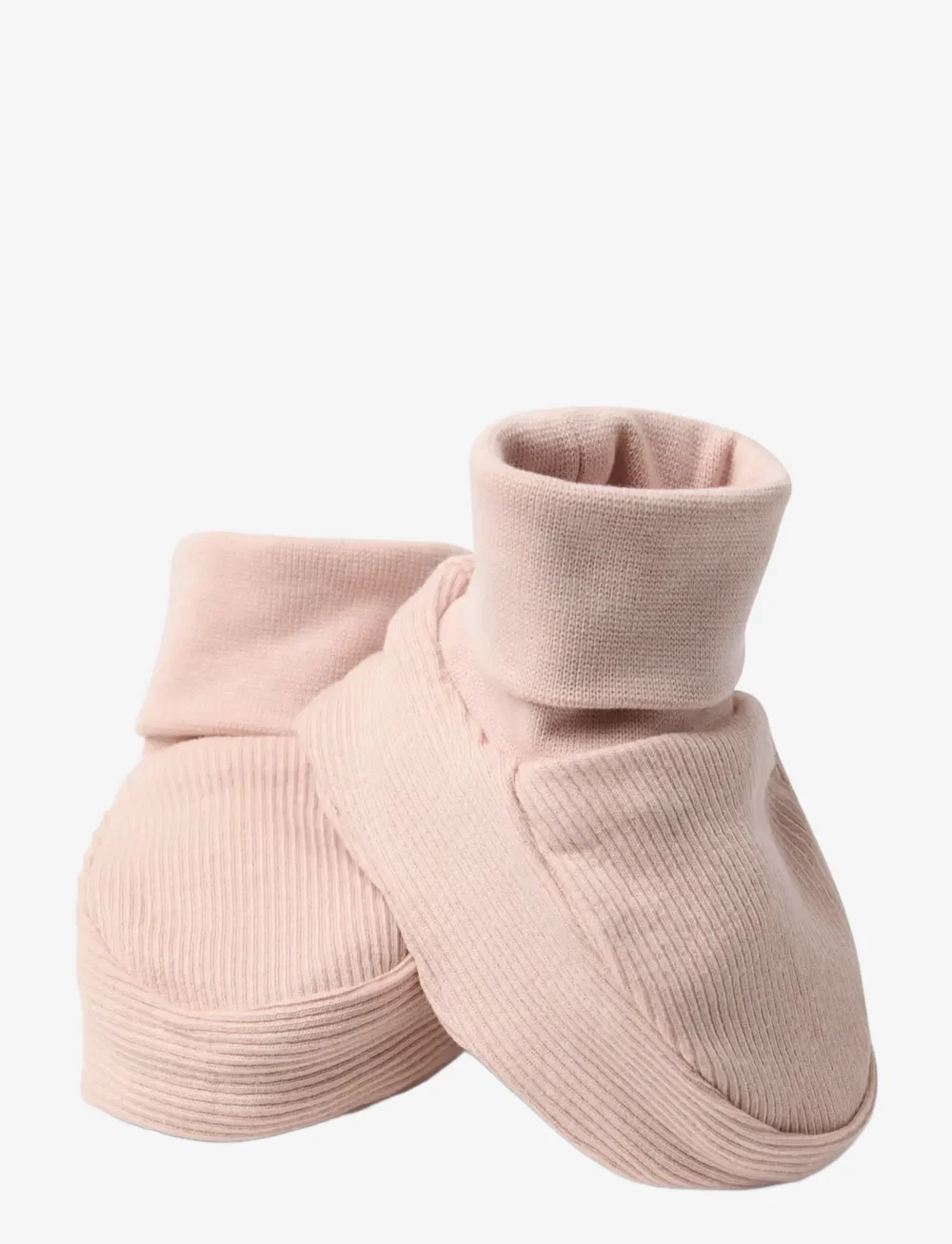 Lindex - Footies rib newborn - beebisokid - light dusty pink - 1