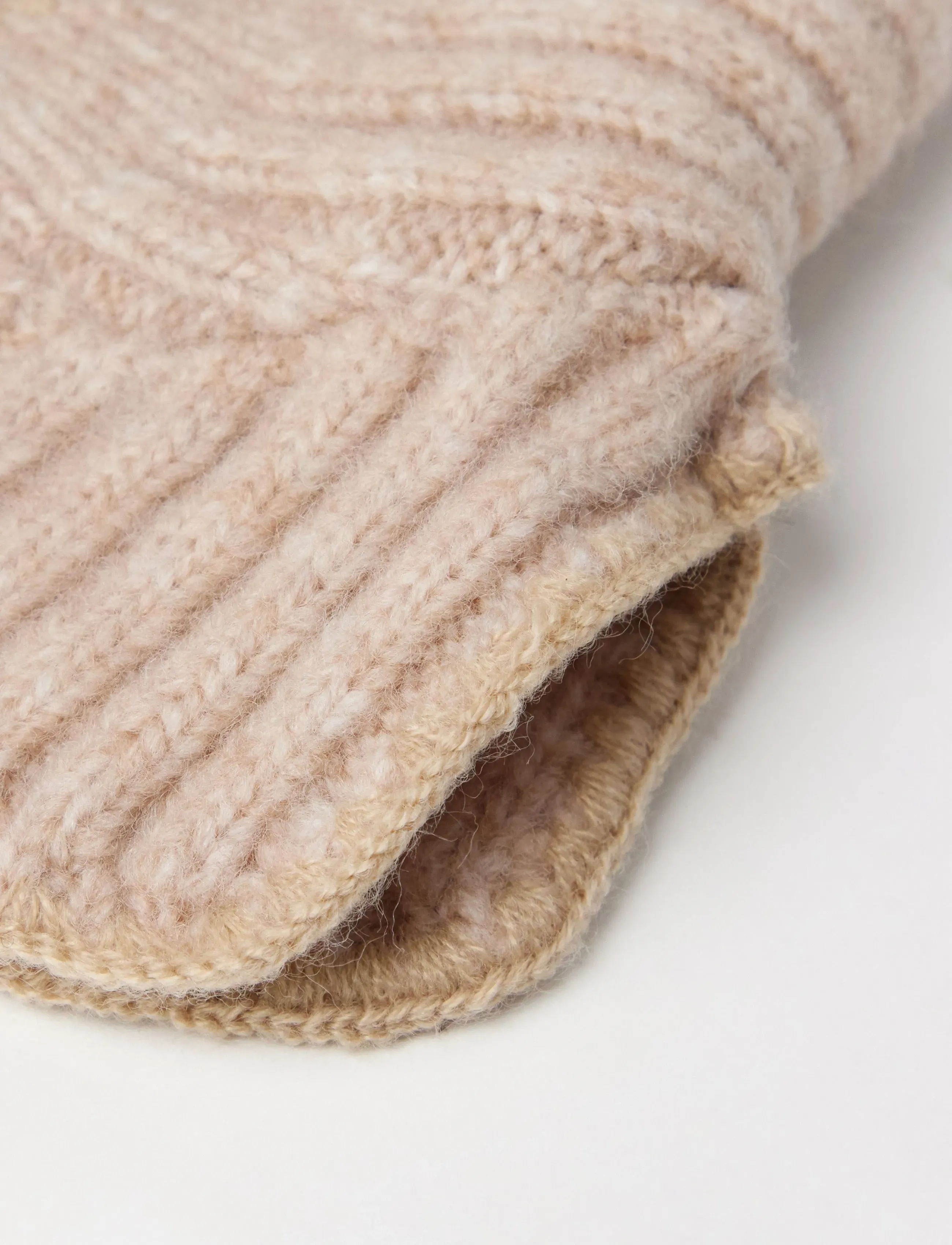 Lindex - Balaklava i ullblanding - accessories - beige melange - 2