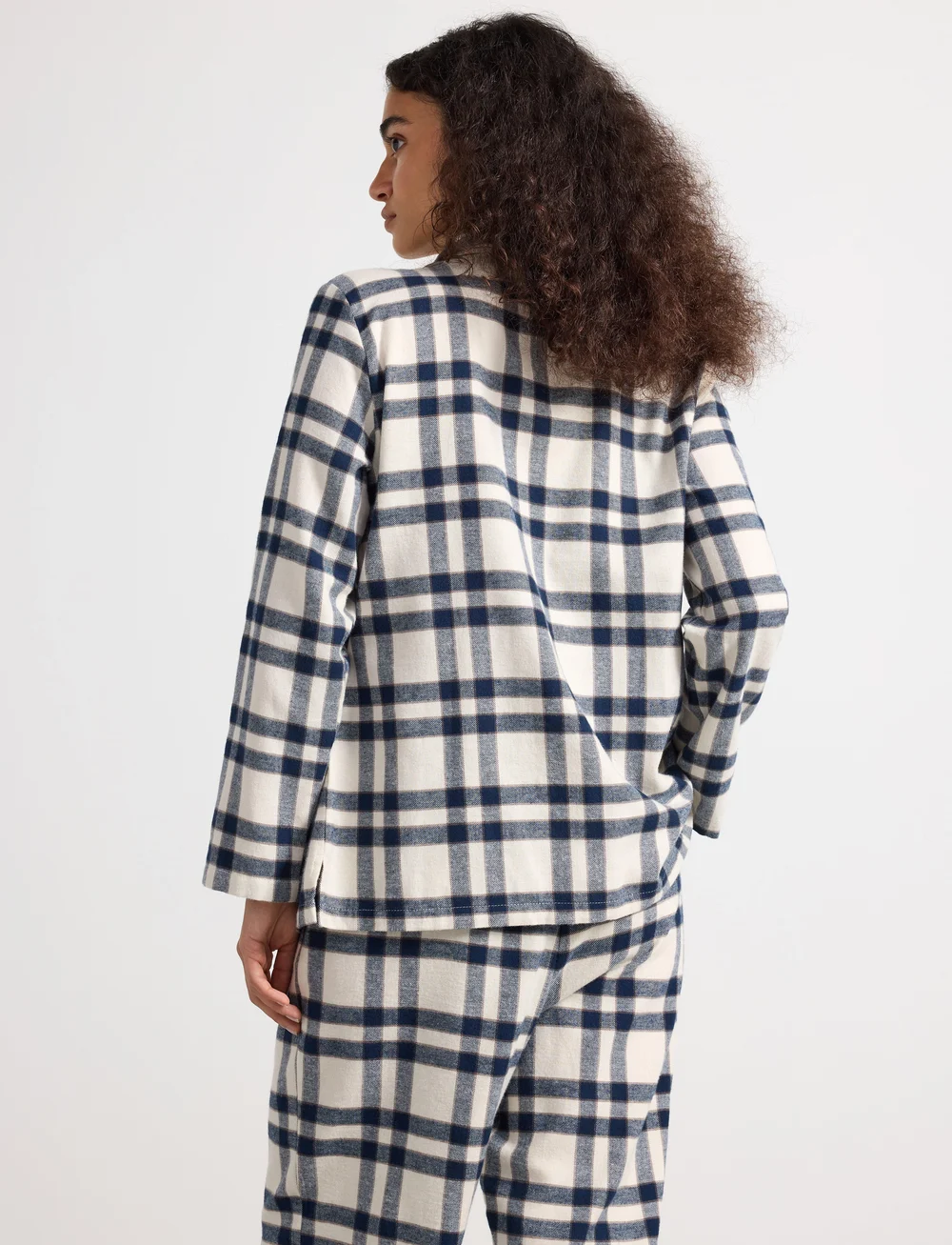 Lindex - Nightshirt flannel check - oberteile - white - 3