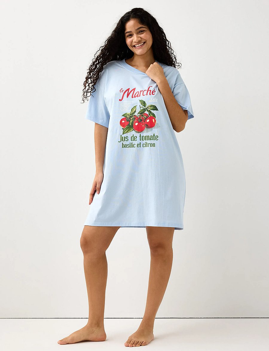 Lindex - Nightdress - natkjoler - light blue - 0
